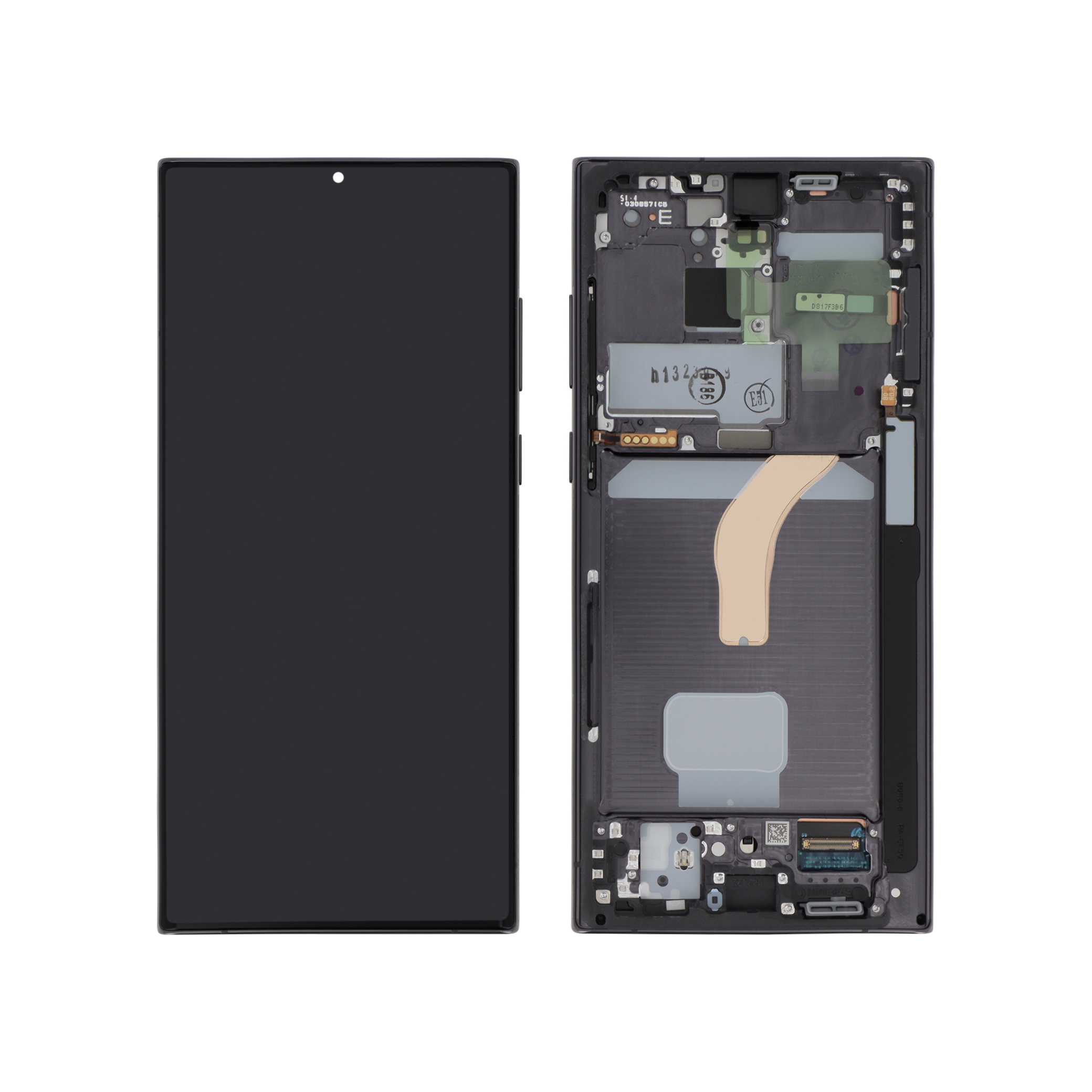 Display complet Samsung Galaxy S22 Ultra (S908) Black Service Pack