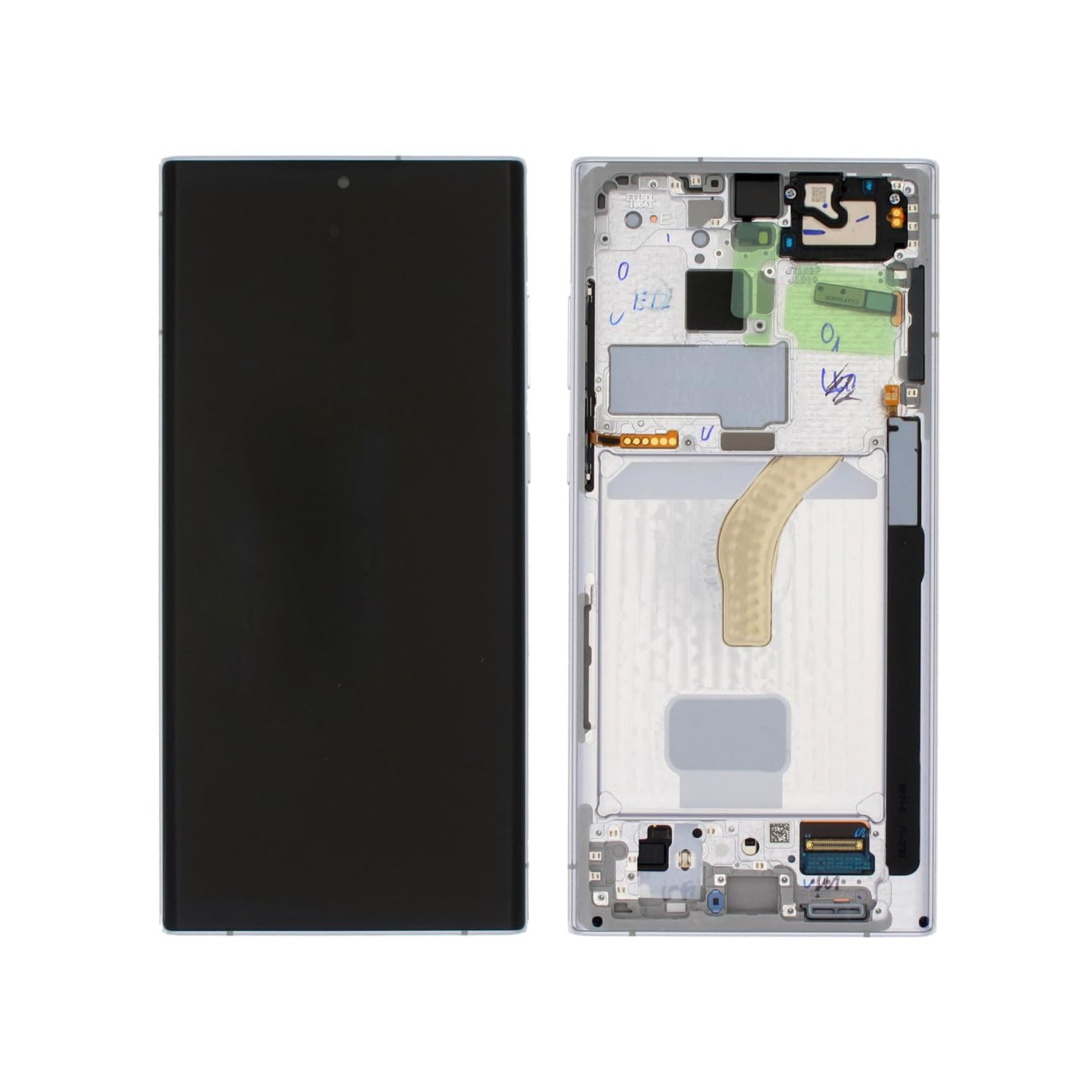 Display complet Samsung Galaxy S22 Ultra (S908) Alb Service Pack