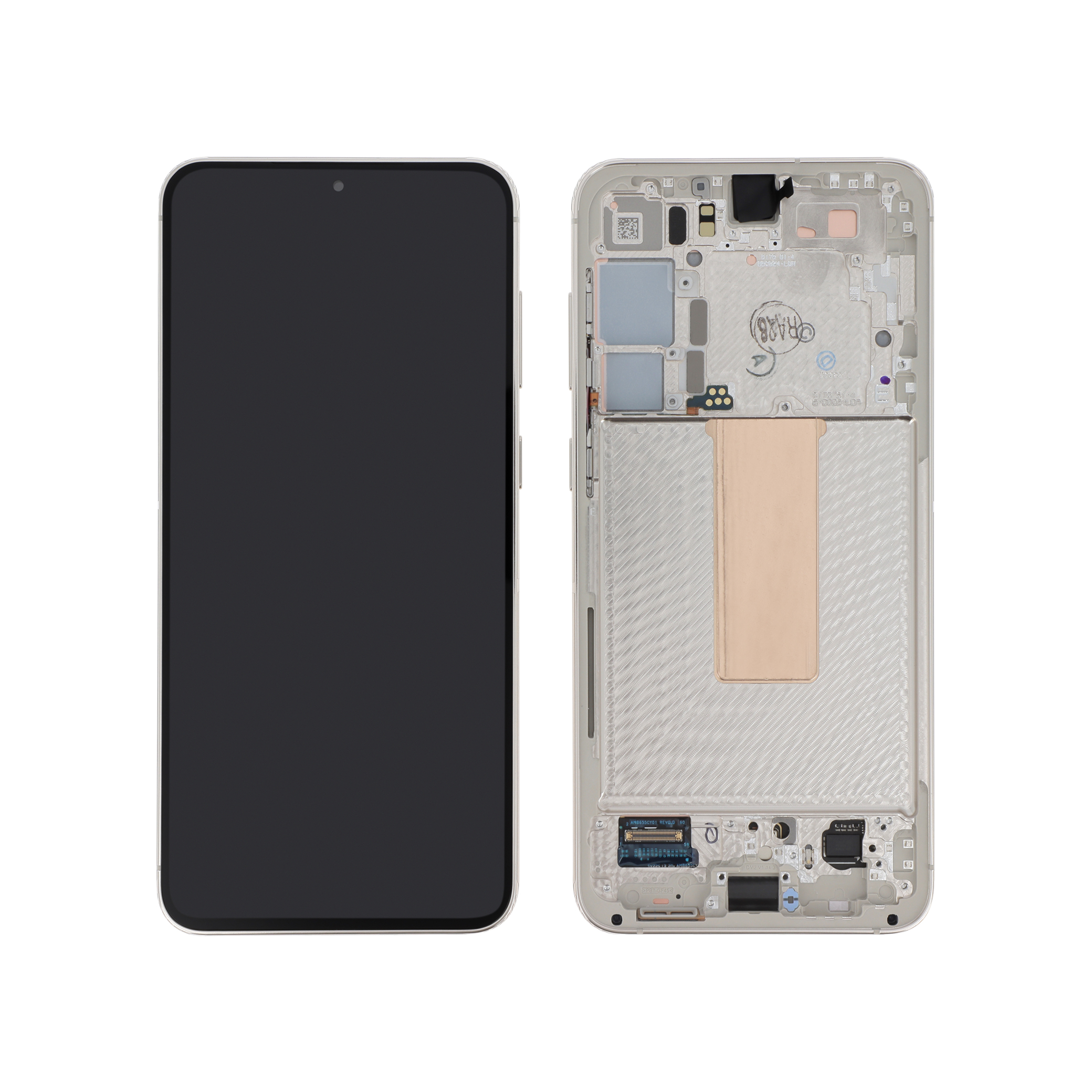 Display complet cu ramă Samsung Galaxy S23+ S916B Cream Service Pack PA