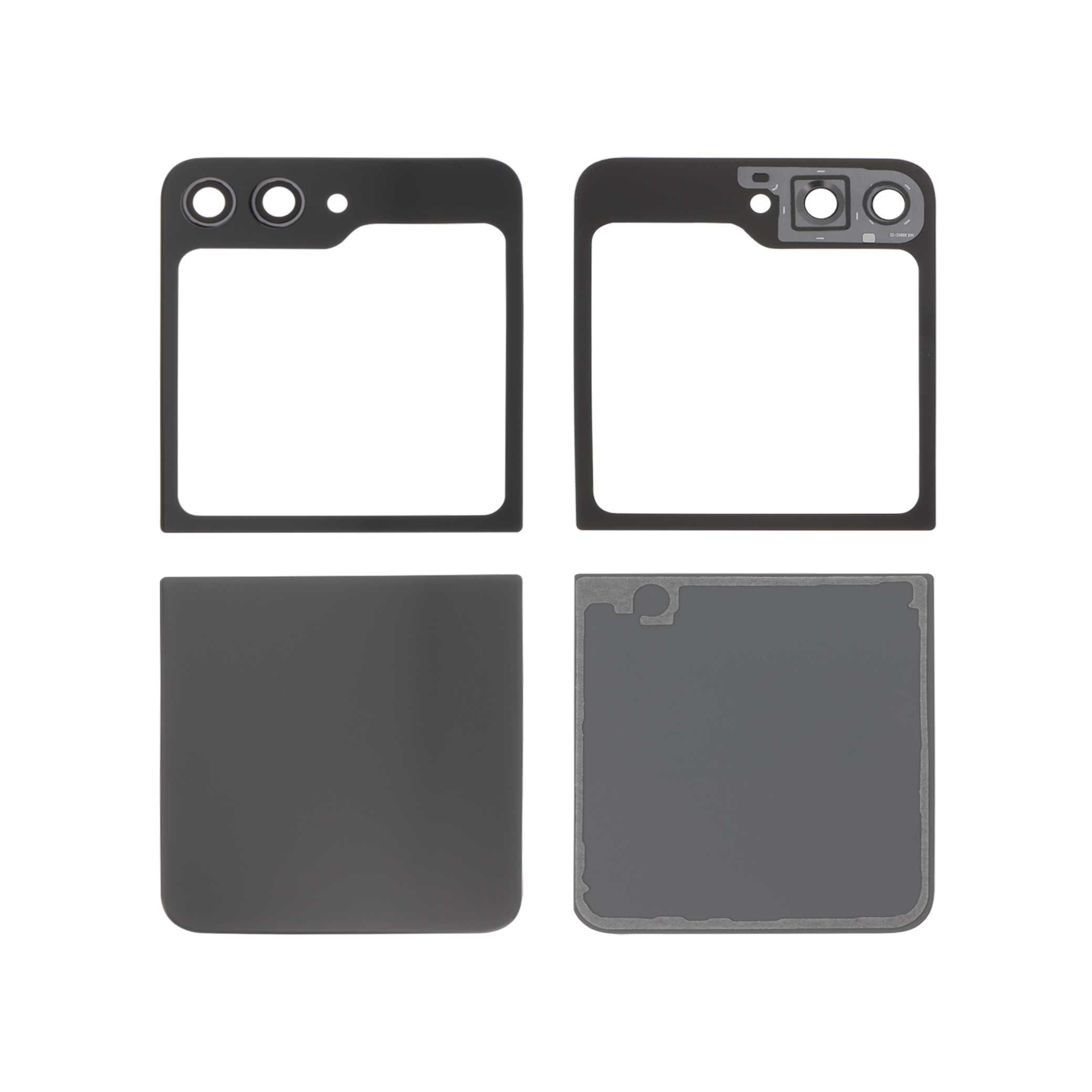 Carcasă completă Complet Graphite Samsung Galaxy Z Flip5 (F731B), fara logo, compatibil