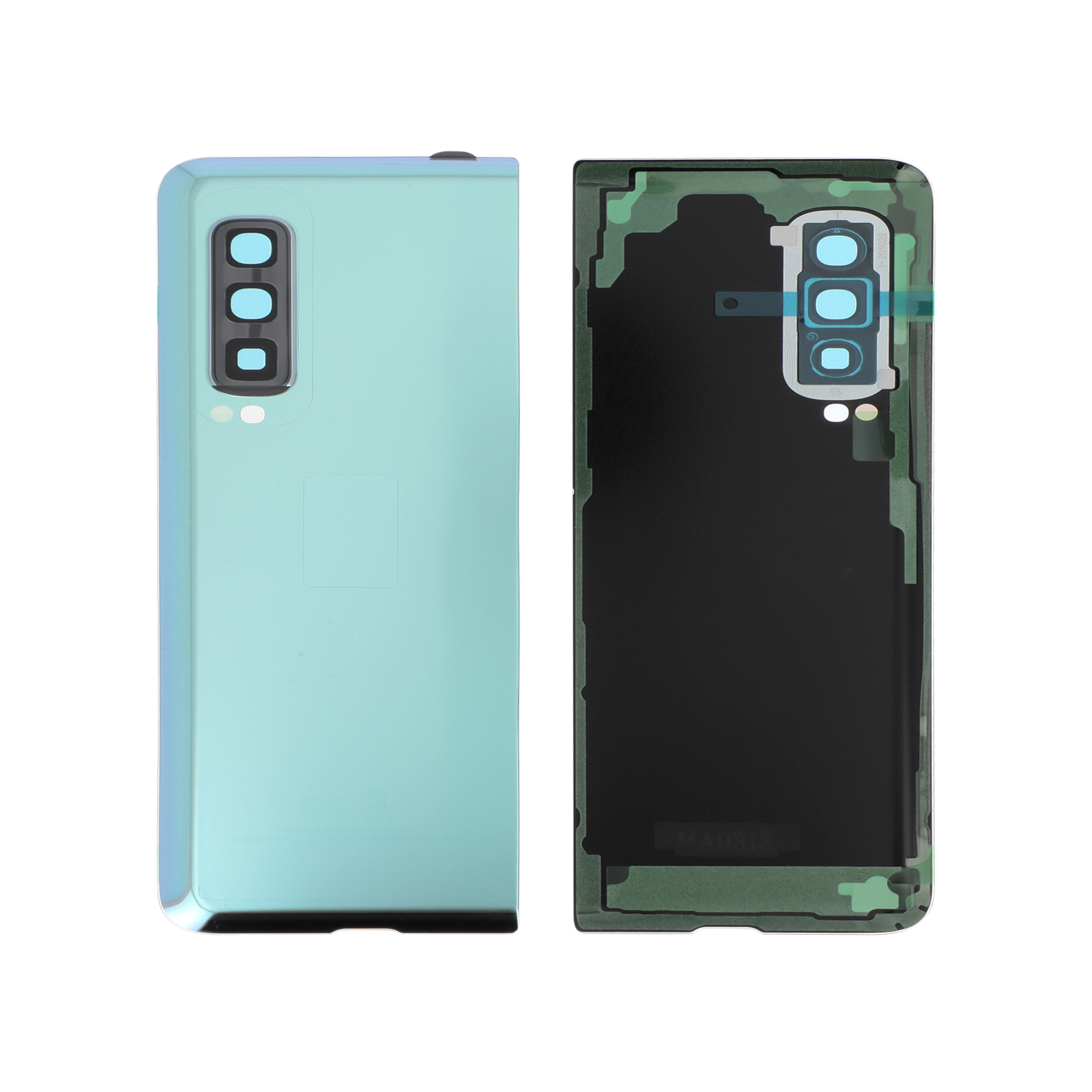 Capac spate Silver Samsung Galaxy Fold (F900F) Service Pack