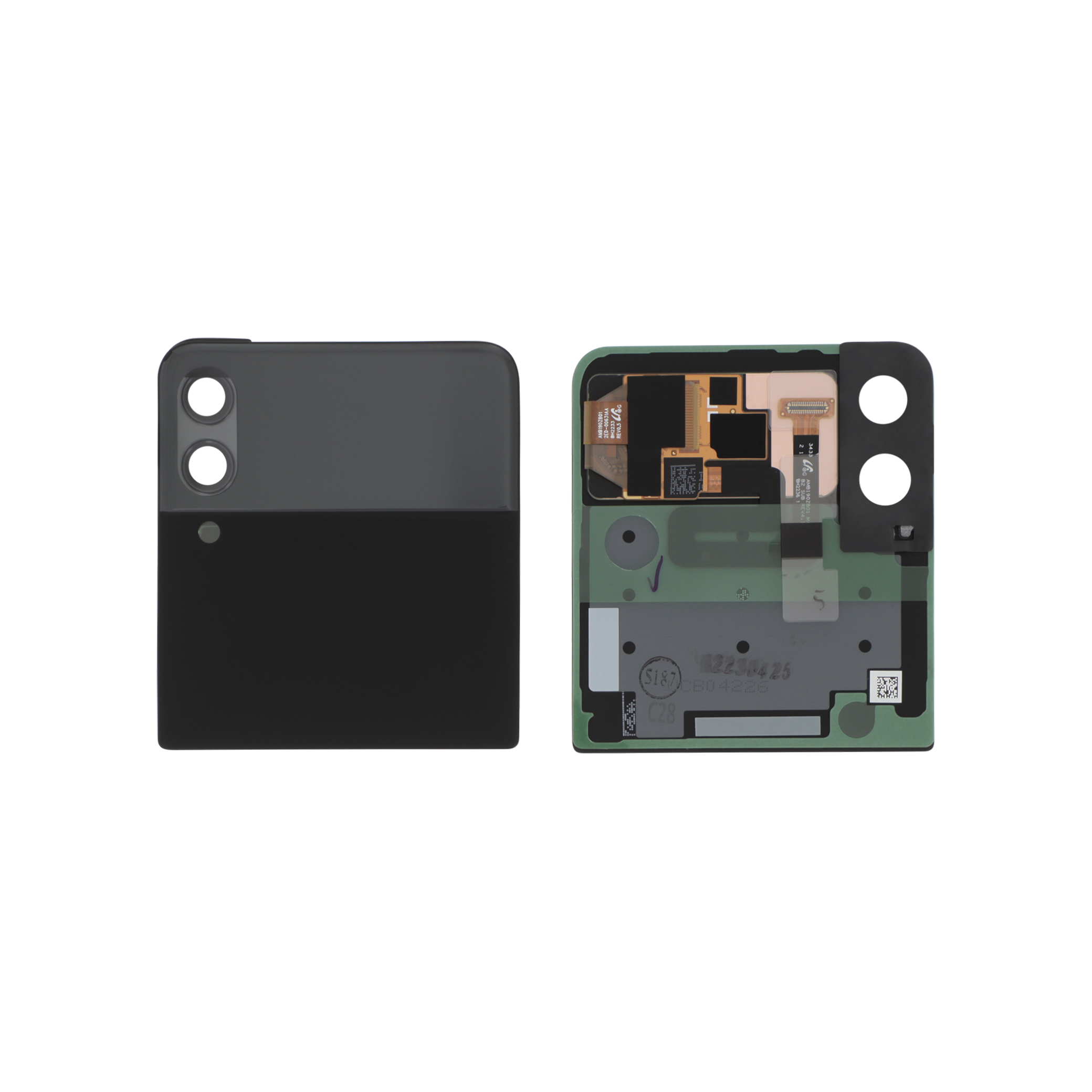 Capac spate Upper Black Samsung Galaxy Z Flip3 5G (F711B) Service Pack