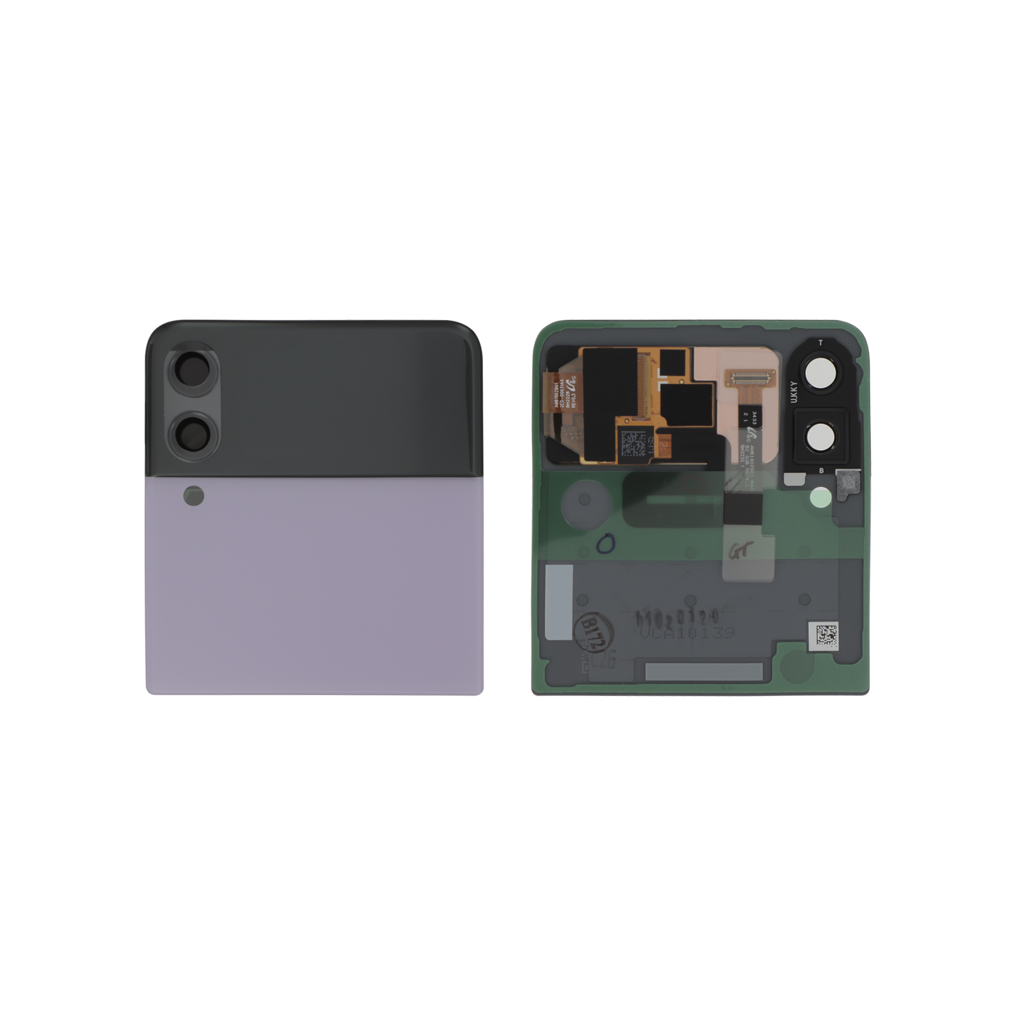 Capac spate Upper Lavender Samsung Galaxy Z Flip3 5G (F711B) Service Pack