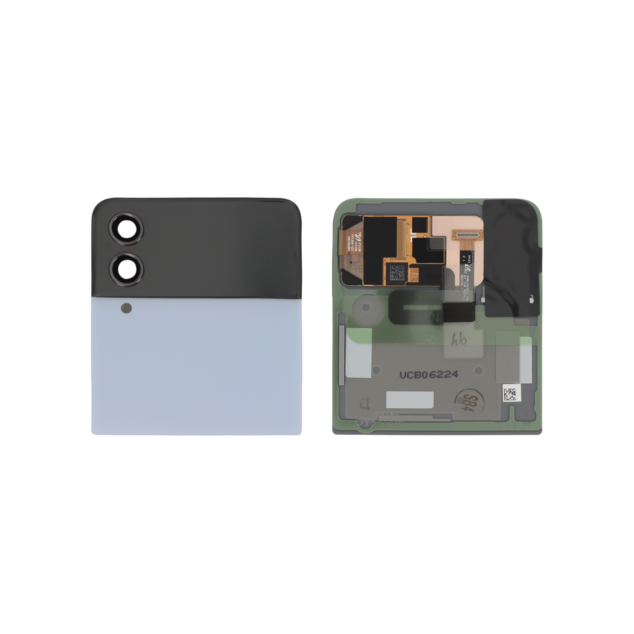 Capac spate Upper Blue Samsung Galaxy Z Flip4 (F721B) Service Pack
