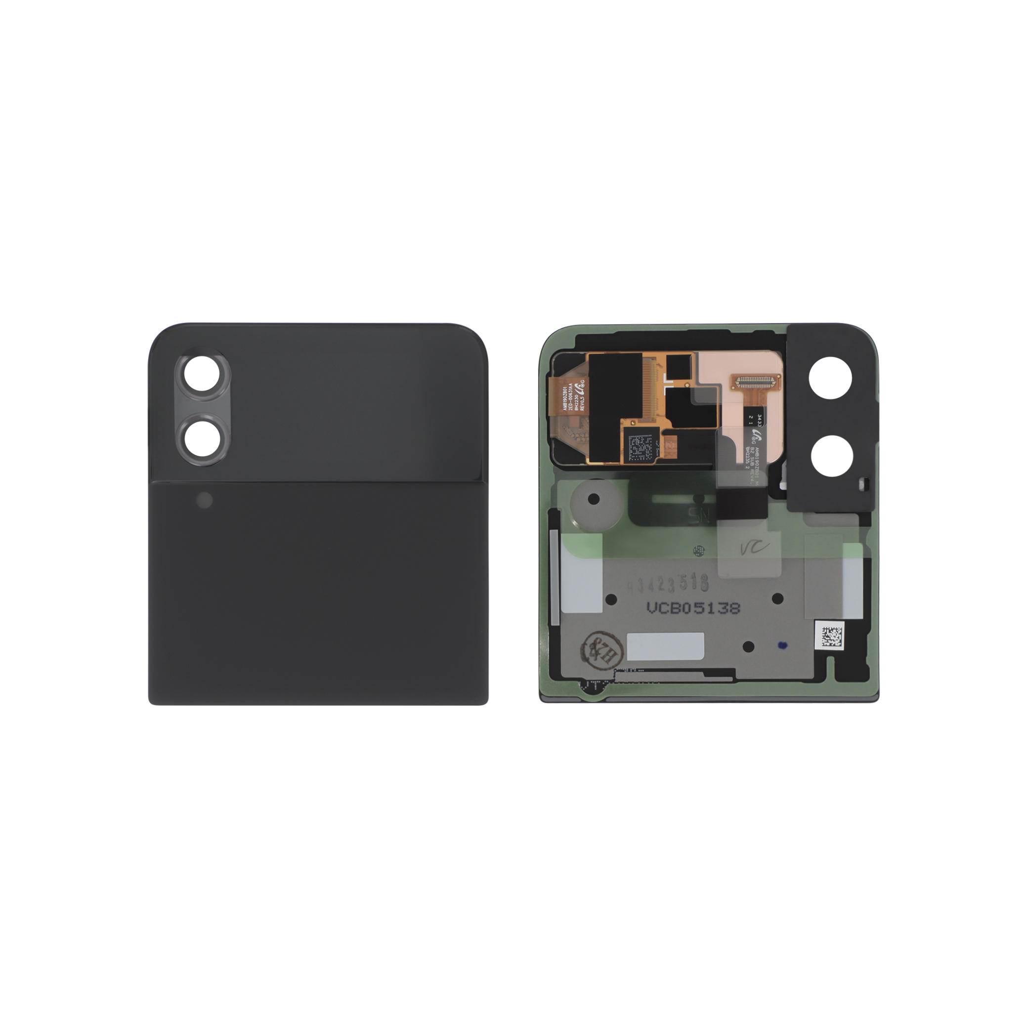 Capac spate Upper Black Samsung Galaxy Z Flip4 (F721B) Service Pack