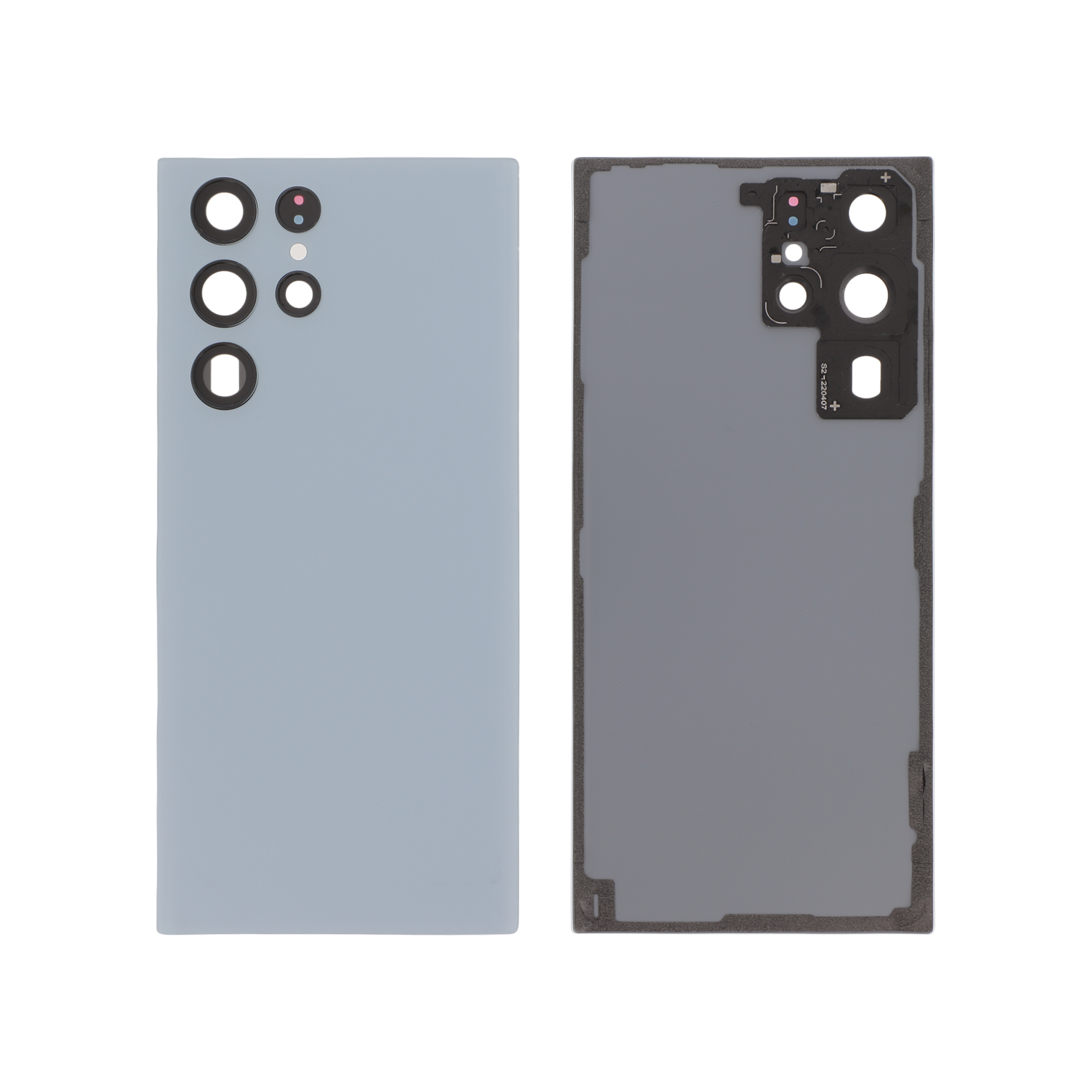 Capac spate Sky Blue Samsung Galaxy S22 Ultra (S908B) fara logo