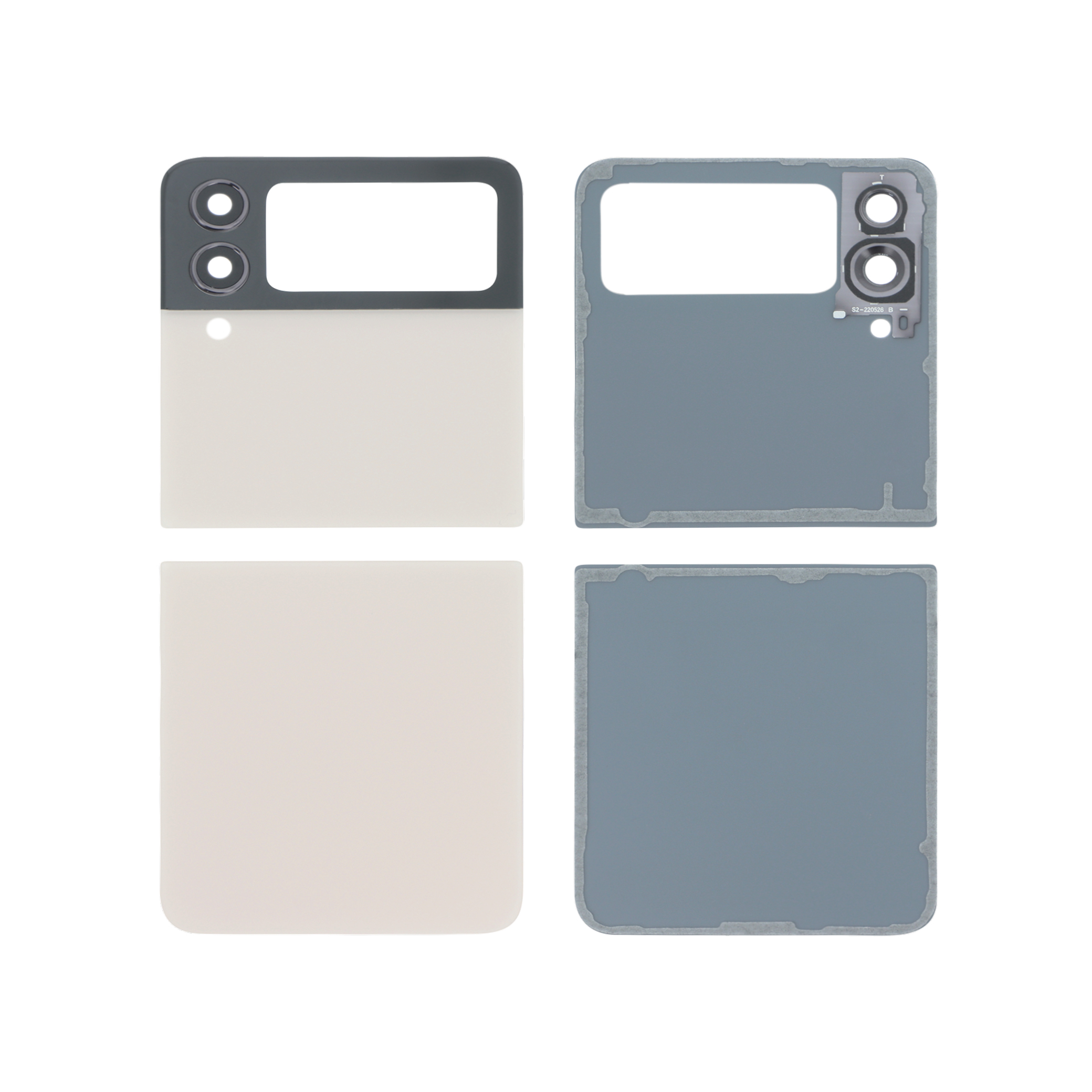 Capac spate Rose Gold Samsung Galaxy Z Flip4 (F721B) fara logo, Compatibil