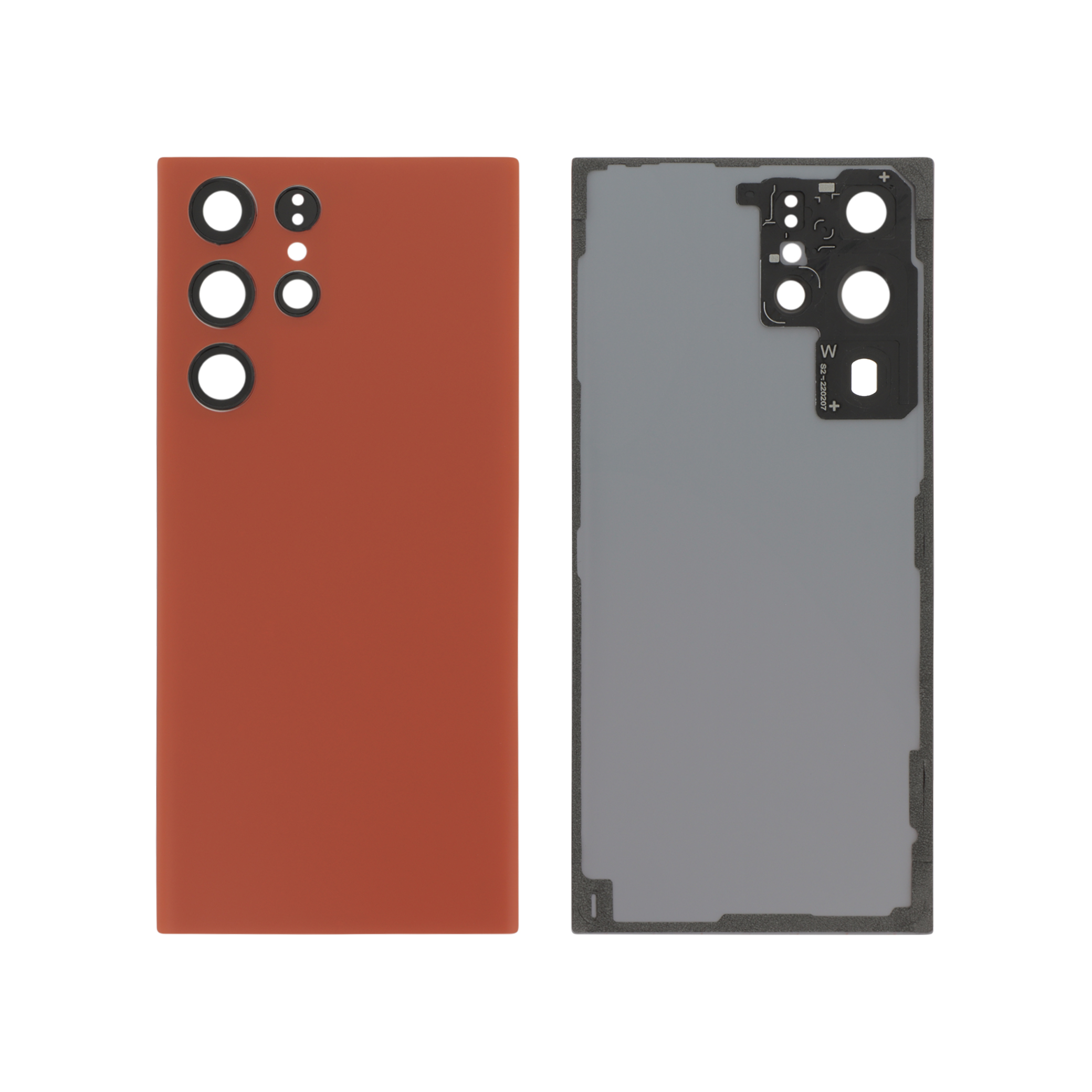 Capac spate Red Samsung Galaxy S22 Ultra (S908B), fara logo, compatibil