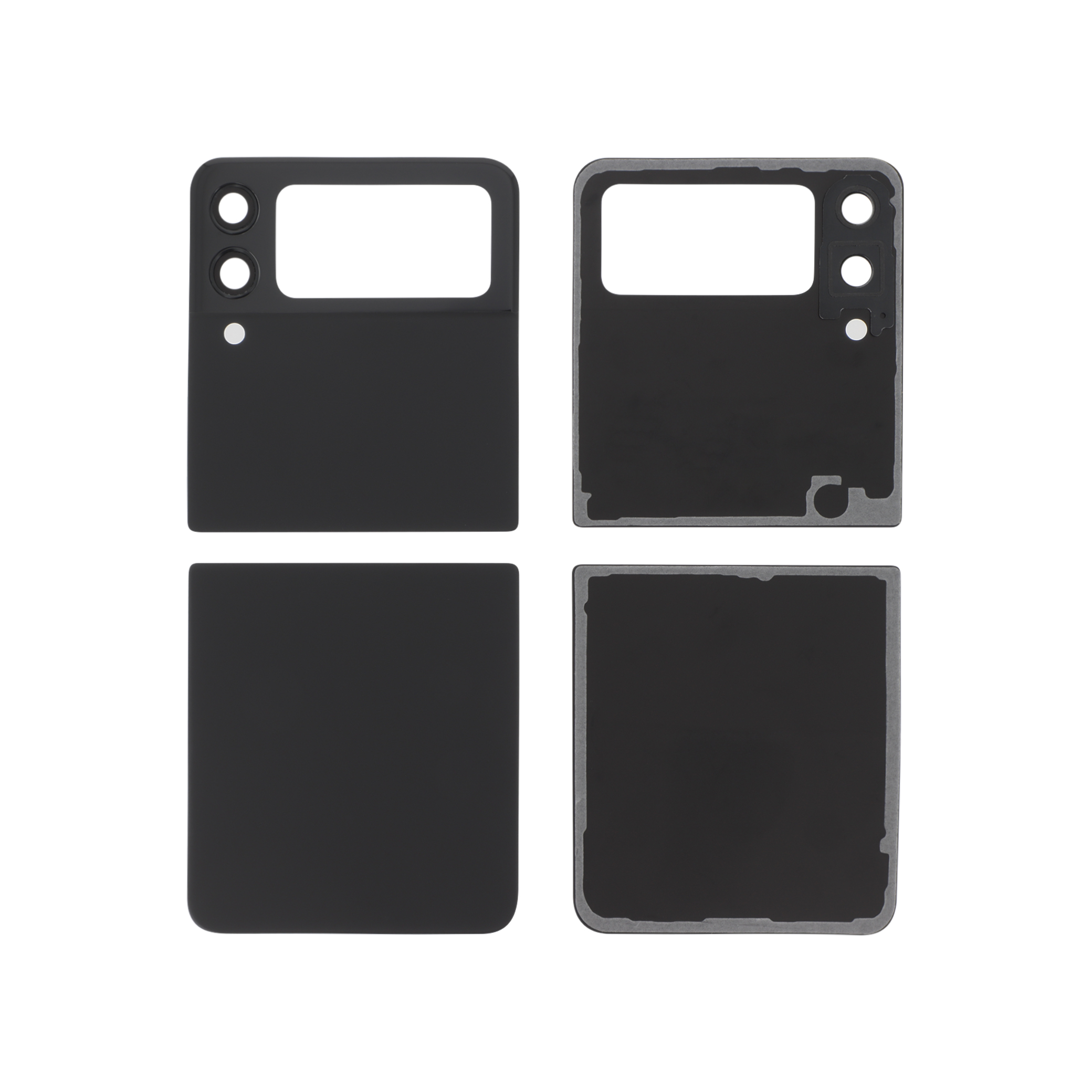Capac spate Black Samsung Galaxy Z Flip3 5G (F711B), fara logo, compatibil
