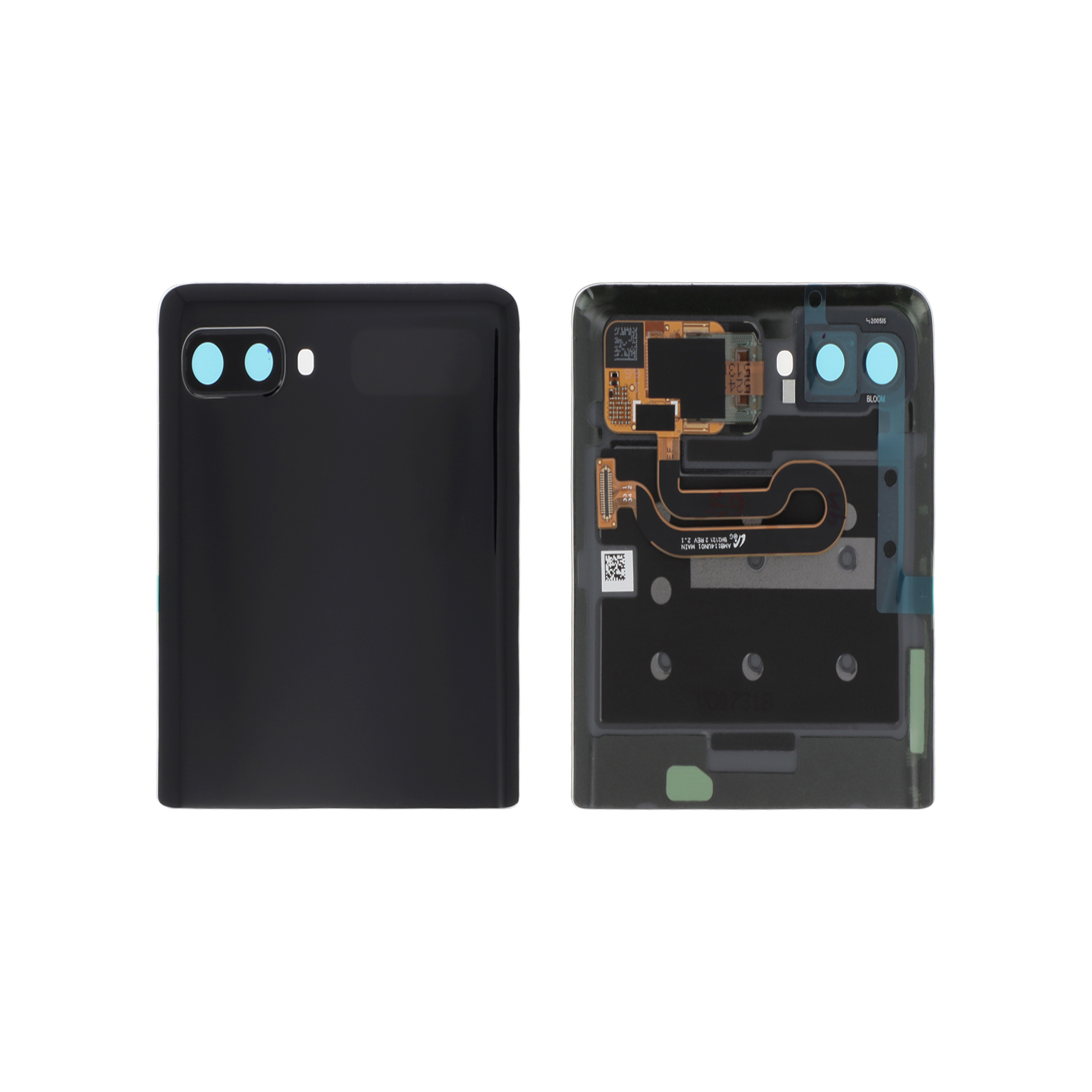 Capac spate cu LCD Black Samsung Galaxy Z Flip (F700F) Service Pack