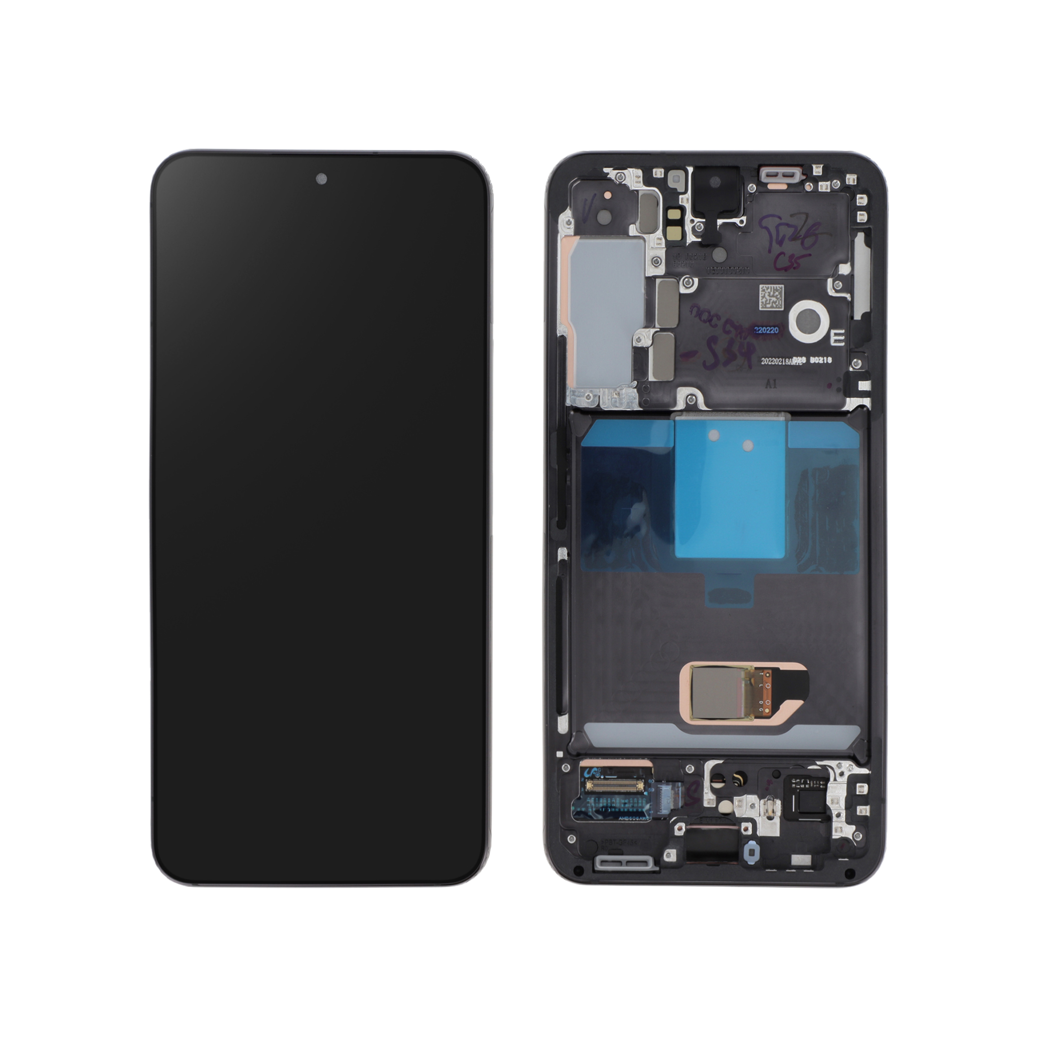 Display complet Samsung Galaxy S22 S901 Negru Service Pack