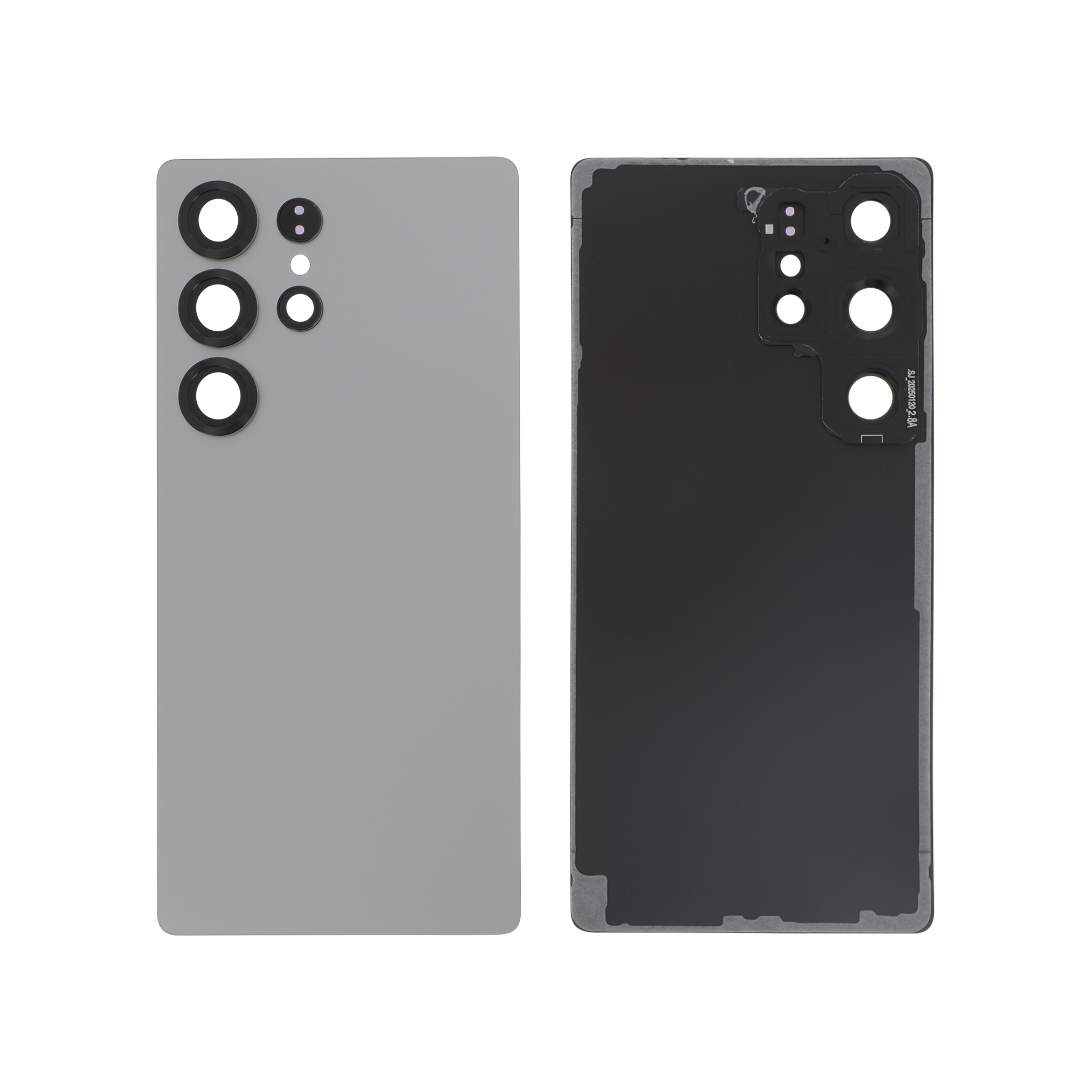 Capac spate Titanium Gray Samsung Galaxy S25 Ultra (S938B) fara logo, compatibil