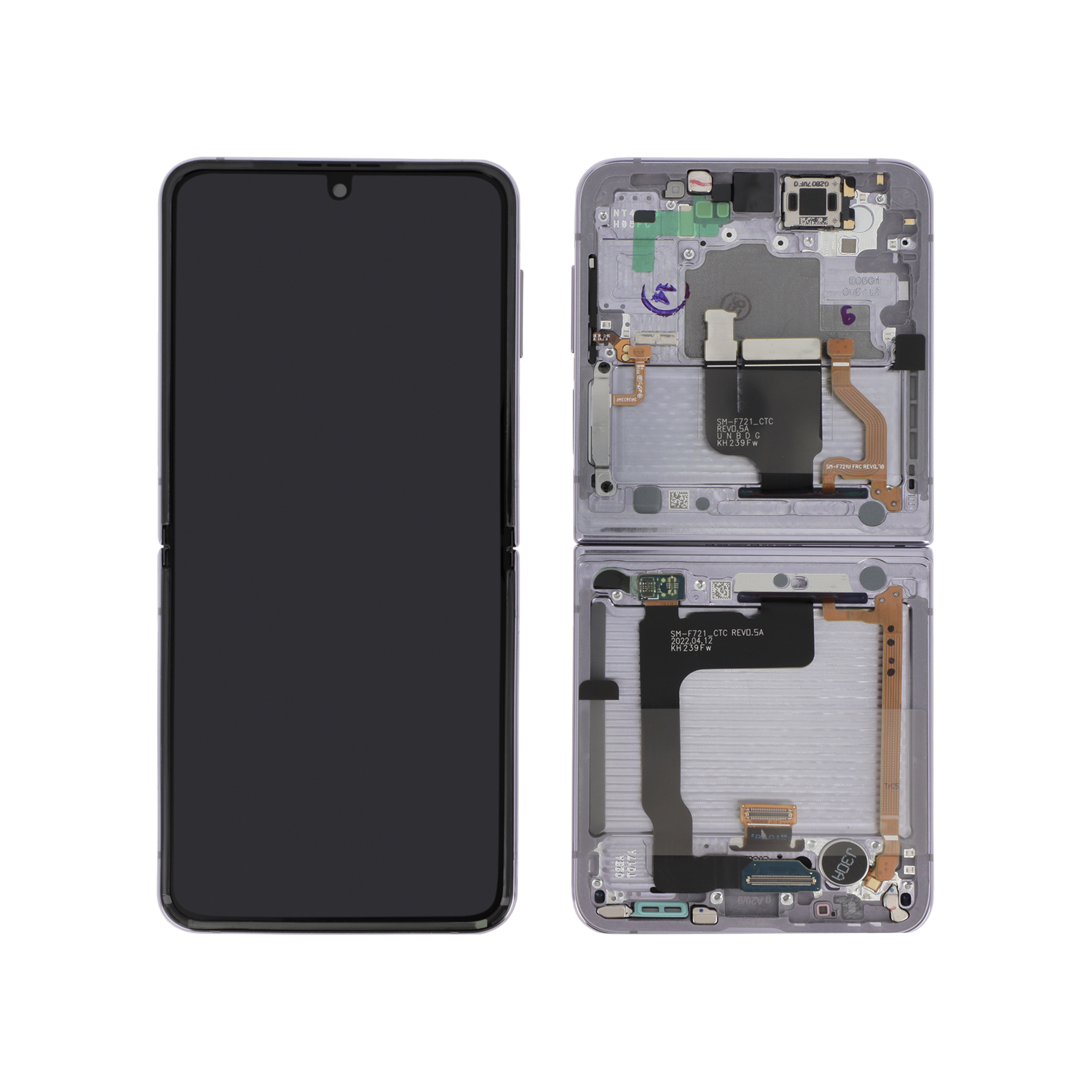 Display complet Samsung Galaxy Z Flip4 (F721B) Lavender Service Pack
