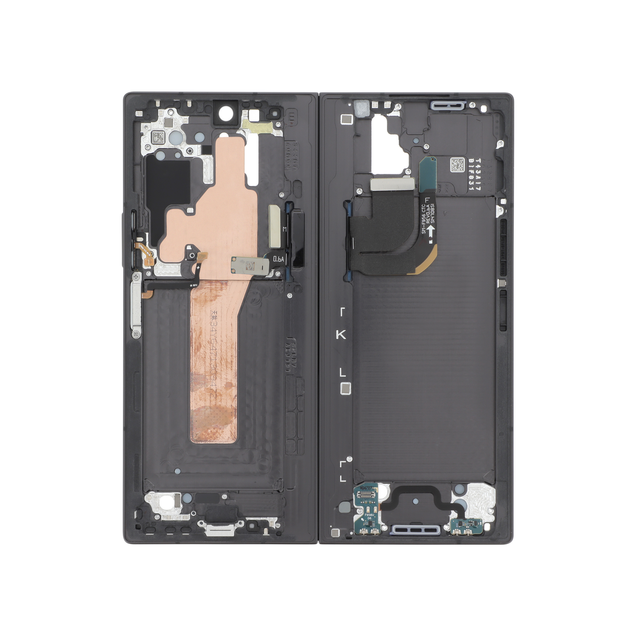 Midframe Black Samsung Galaxy Z Fold6 (F956B) Service Pack