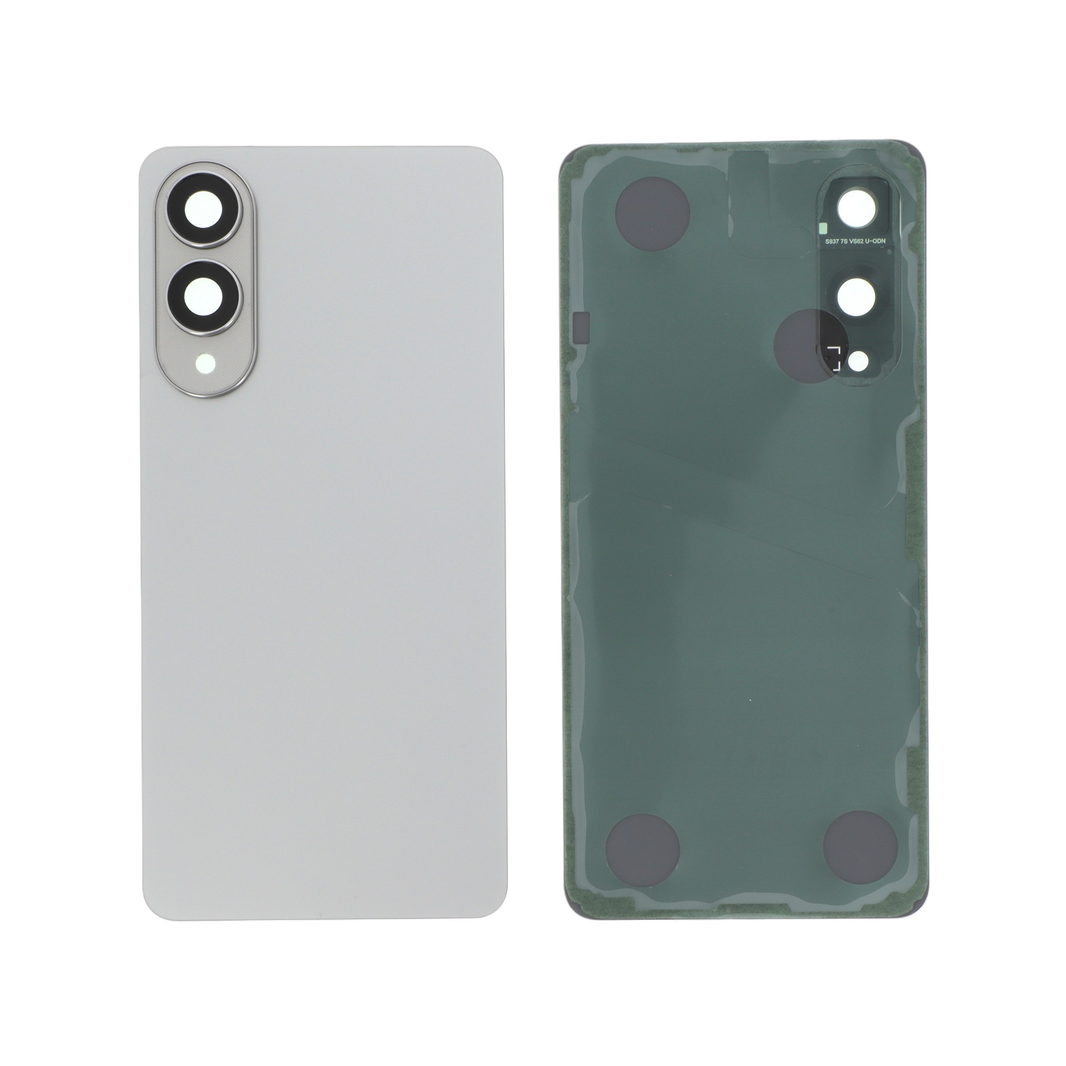 Capac spate Titanium Silver cu Cameră Lens Samsung Galaxy S25 Edge (S937B), fara logo, compatibil