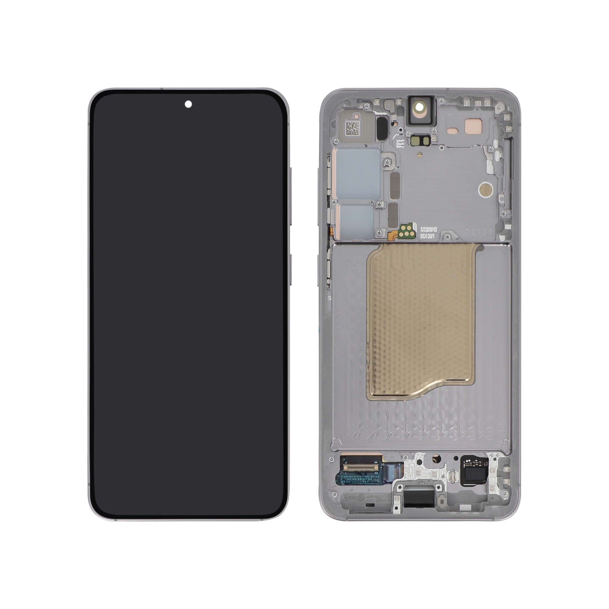 Display complet cu ramă Samsung Galaxy S25 (S931B) Gri Service Pack PA