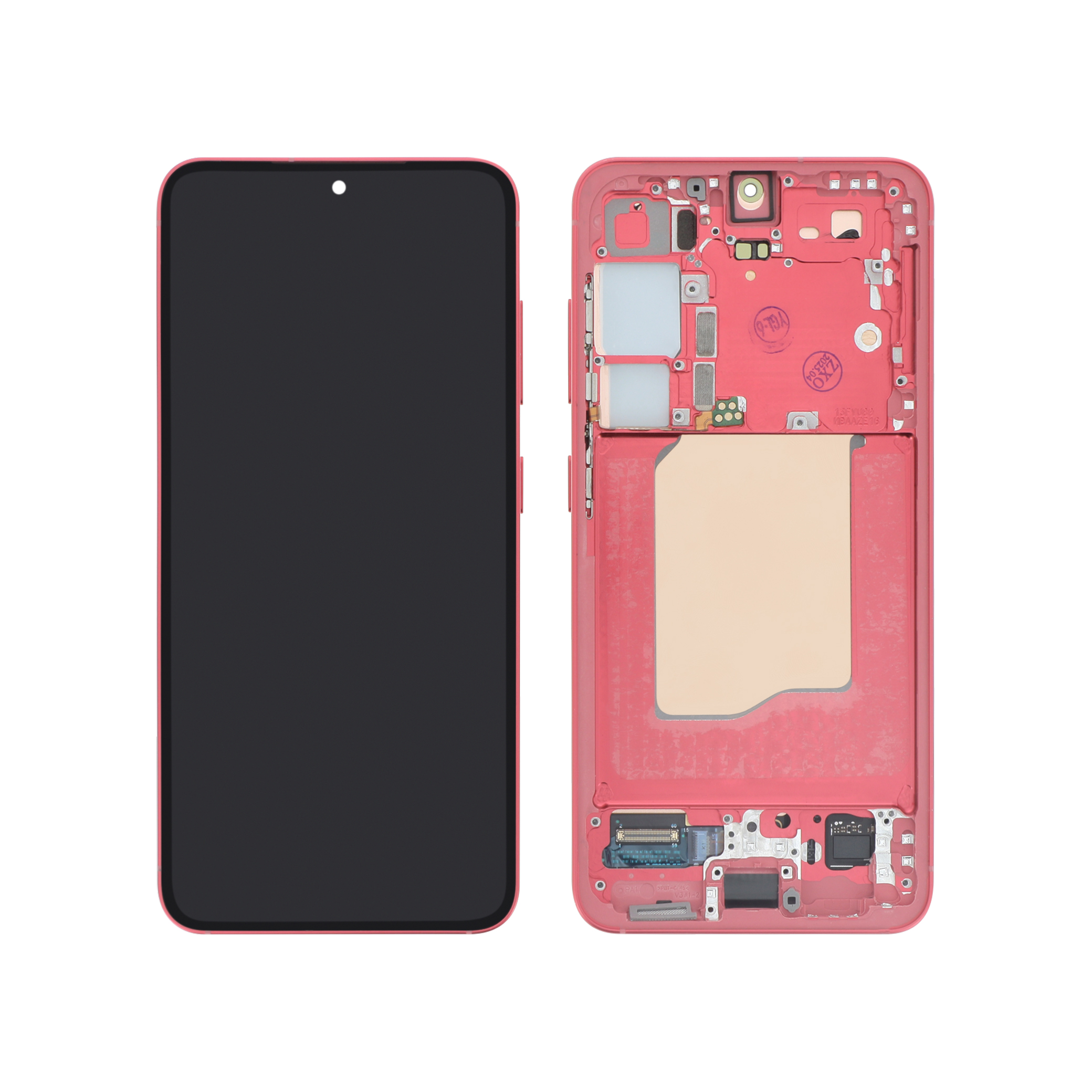 Display complet cu ramă Reconditionat Samsung Galaxy S25 (S931B) Coral Red