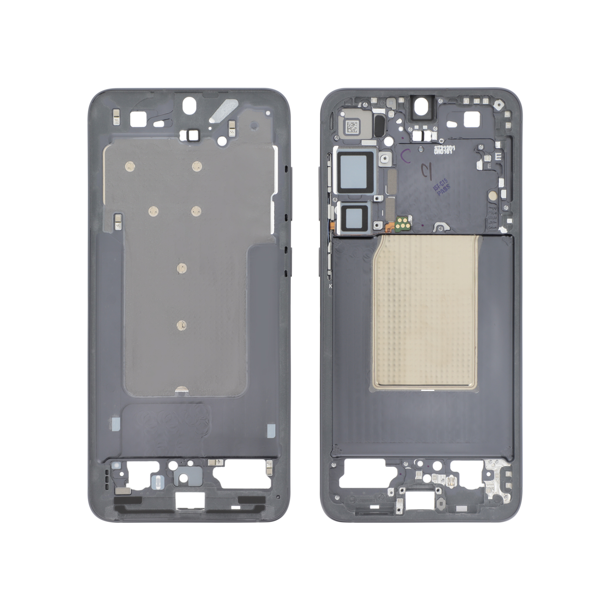 Midframe Samsung Galaxy S25+ (S936B) Negru Service Pack