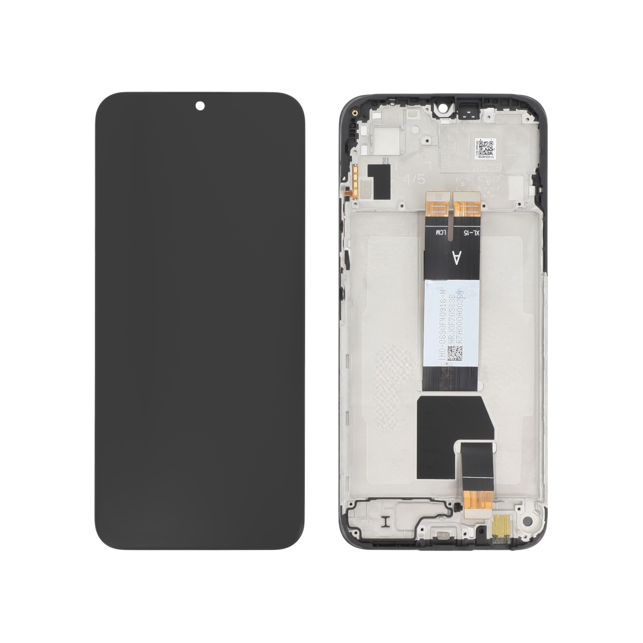 Display complet cu ramă Xiaomi Redmi 15C 4G Gri Reconditionat