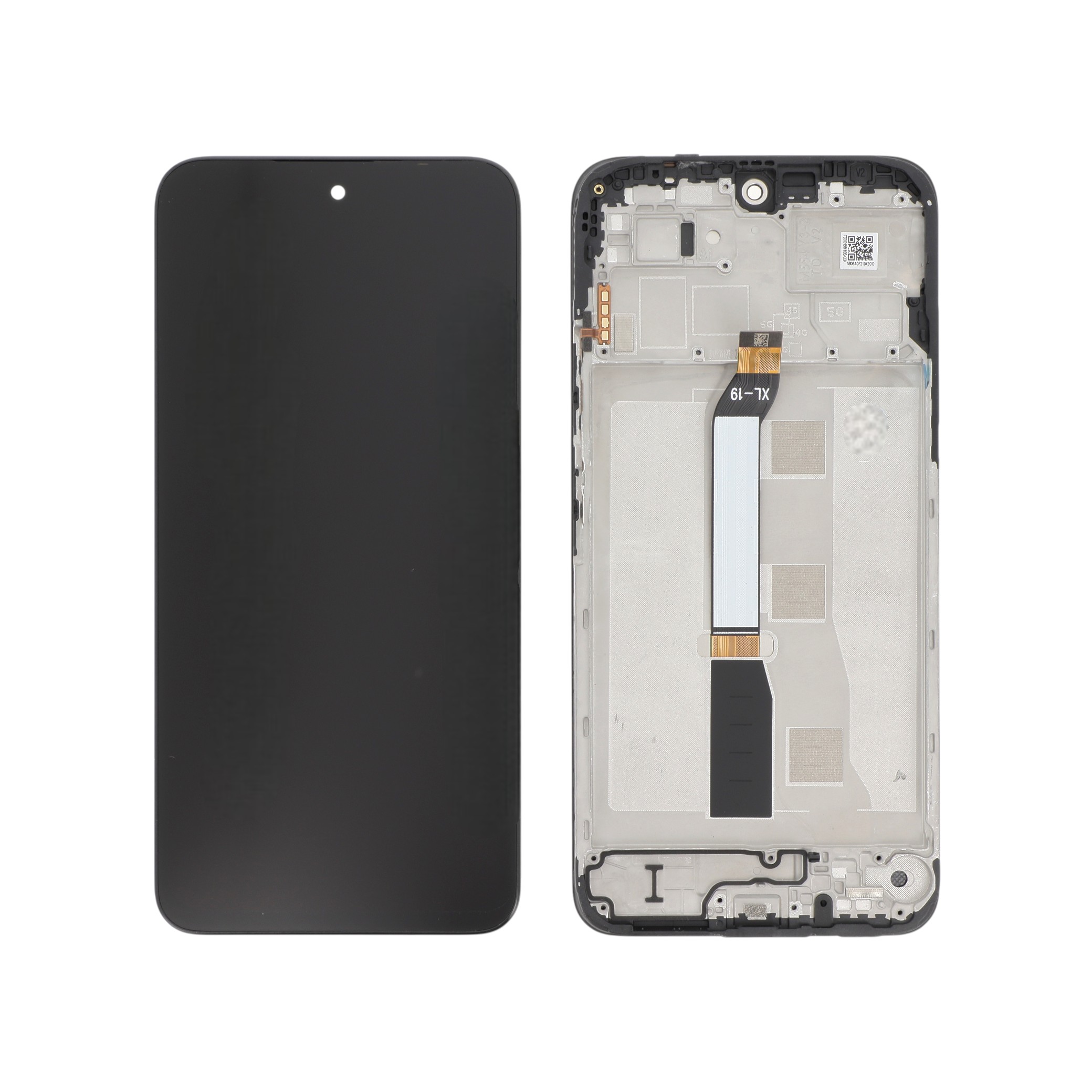Display complet cu ramă Reconditionat Black Xiaomi Redmi 15 4G / Poco M7 4G