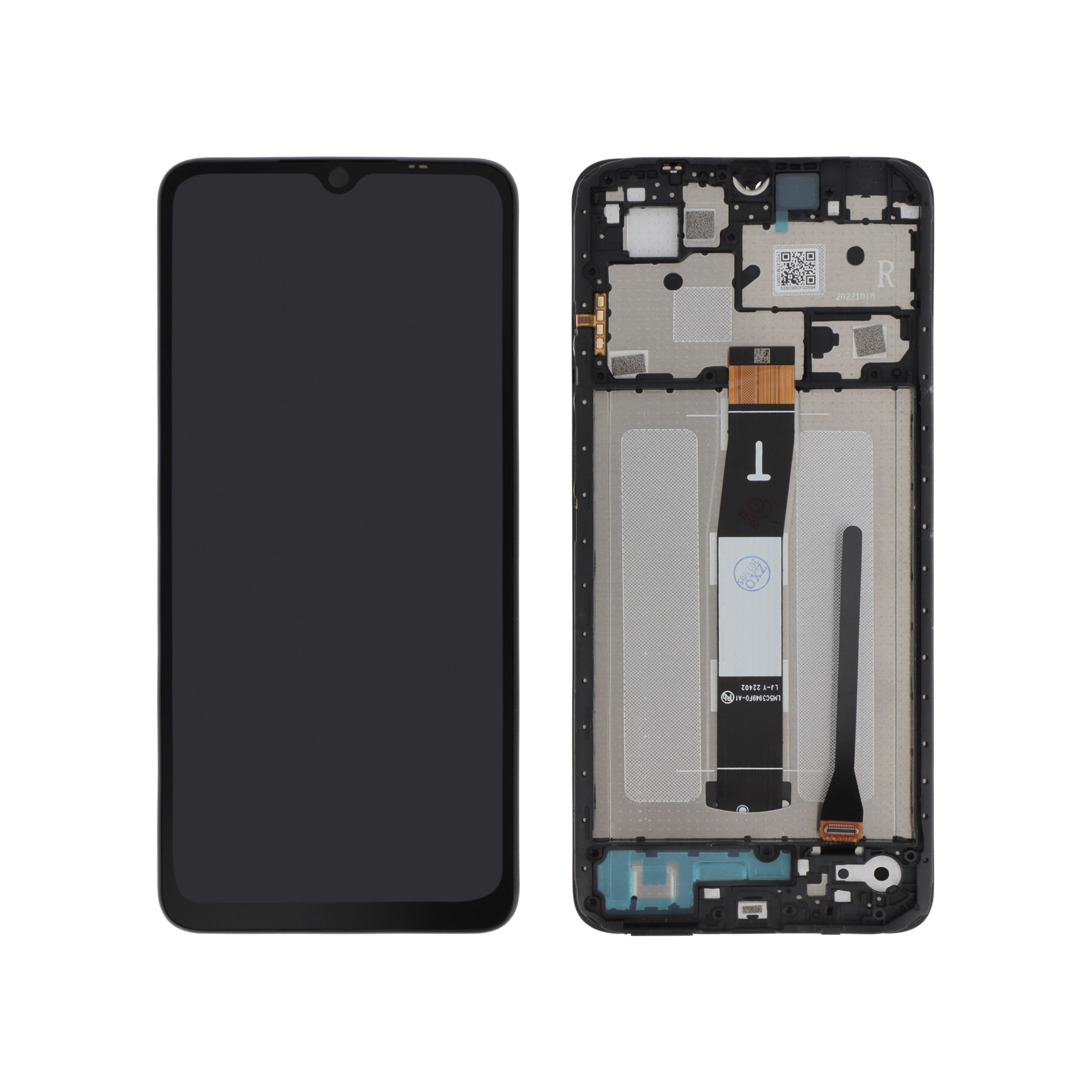 Display complet cu rama Xiaomi Redmi 12C Reconditionat