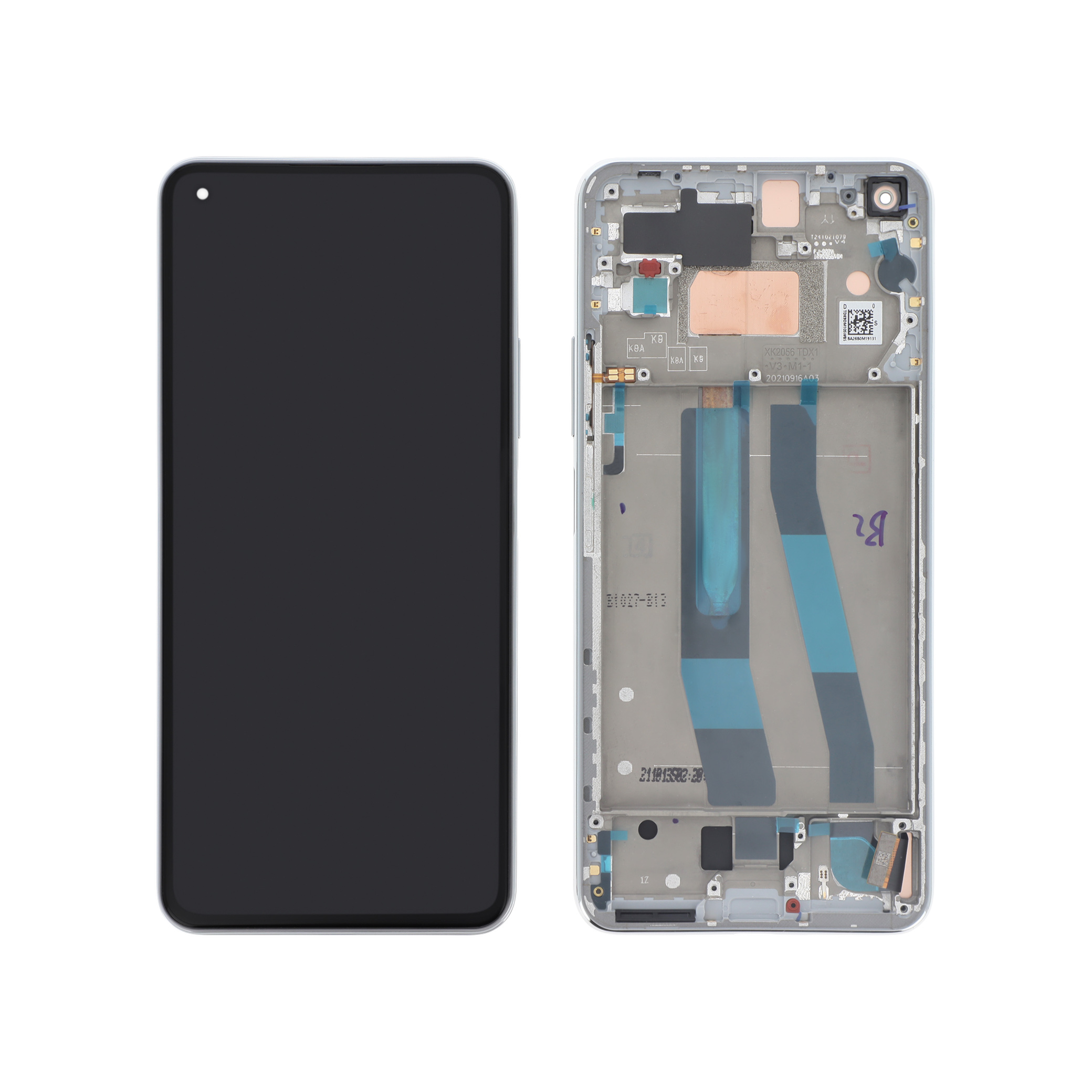 Display Assembly Xiaomi 11 Lite 5G / 11 Lite 5G NE White Service Pack