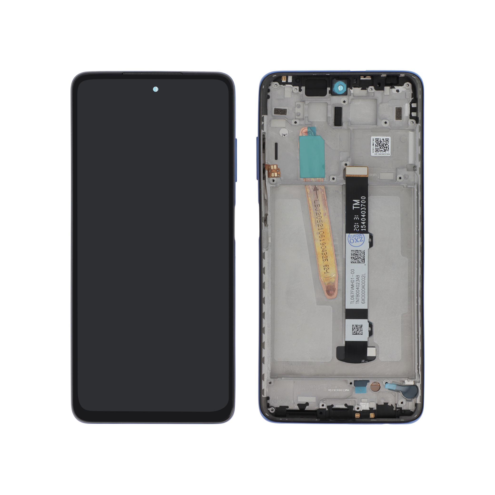 Display complet cu ramă Blue Xiaomi Poco X3 / X3 NFC / X3 Pro