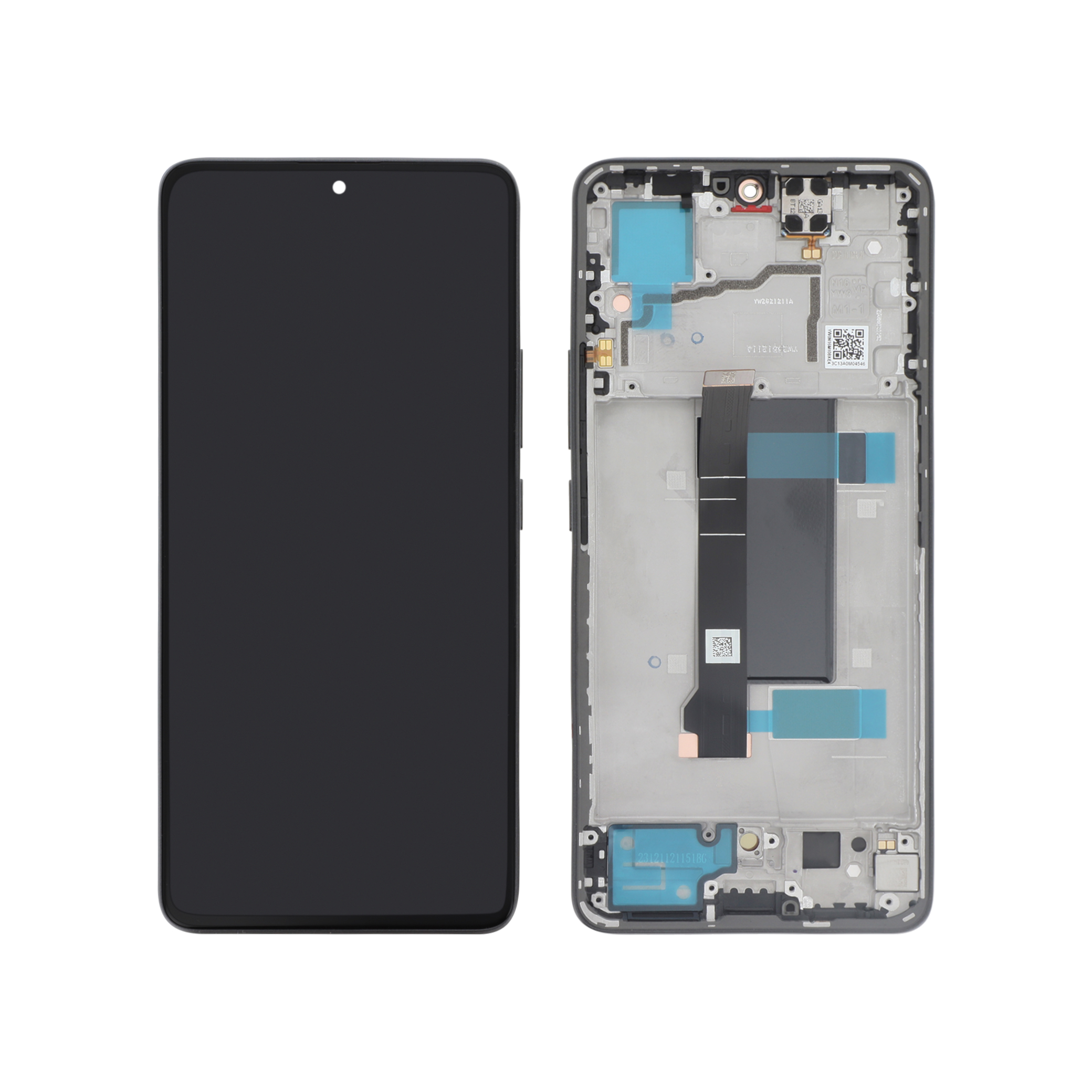 Display complet negru Xiaomi Redmi Note 13 Pro 5G / Poco X6 5G Service Pack