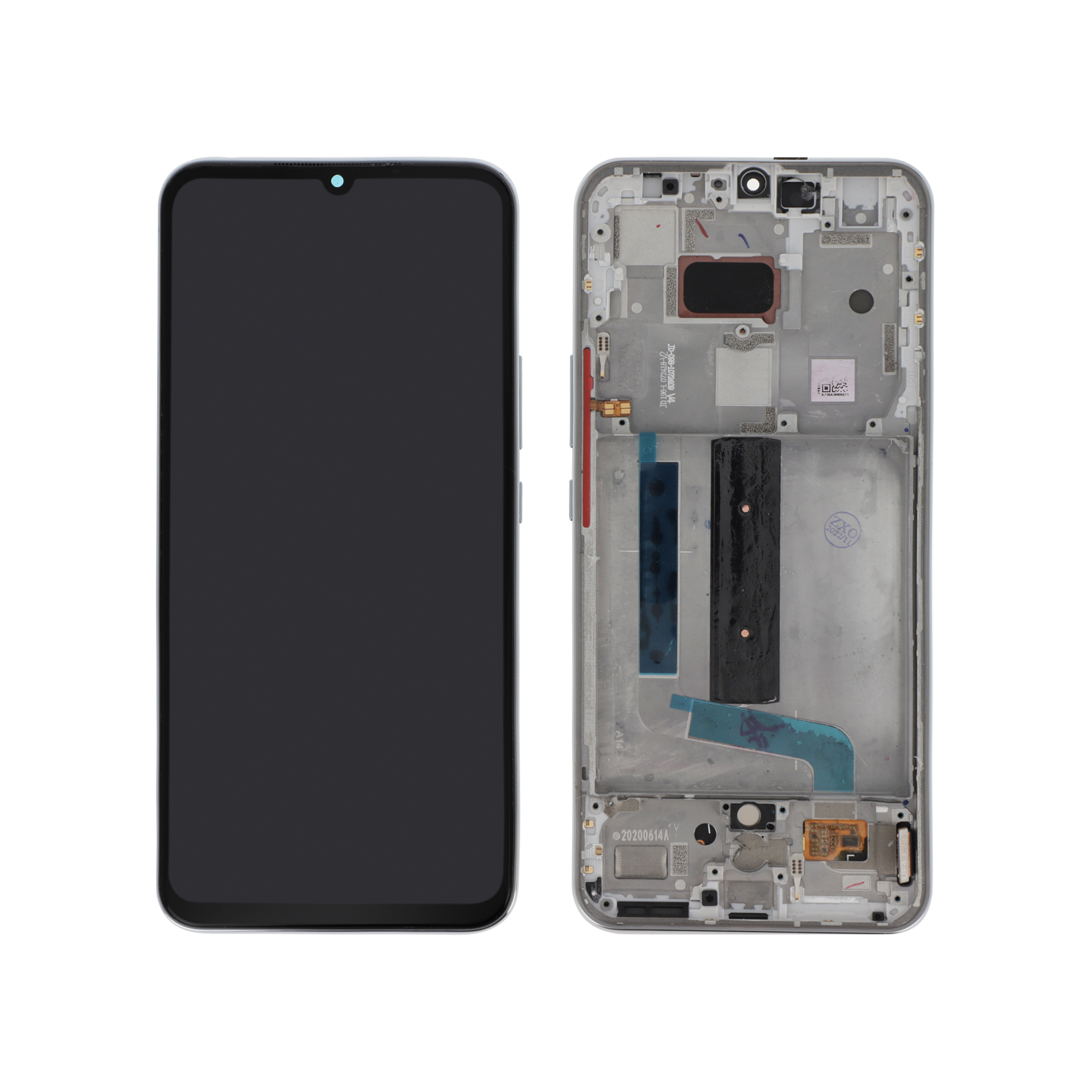 Display Xiaomi Mi 10 Lite 5G Alb cu ramă Reconditionat