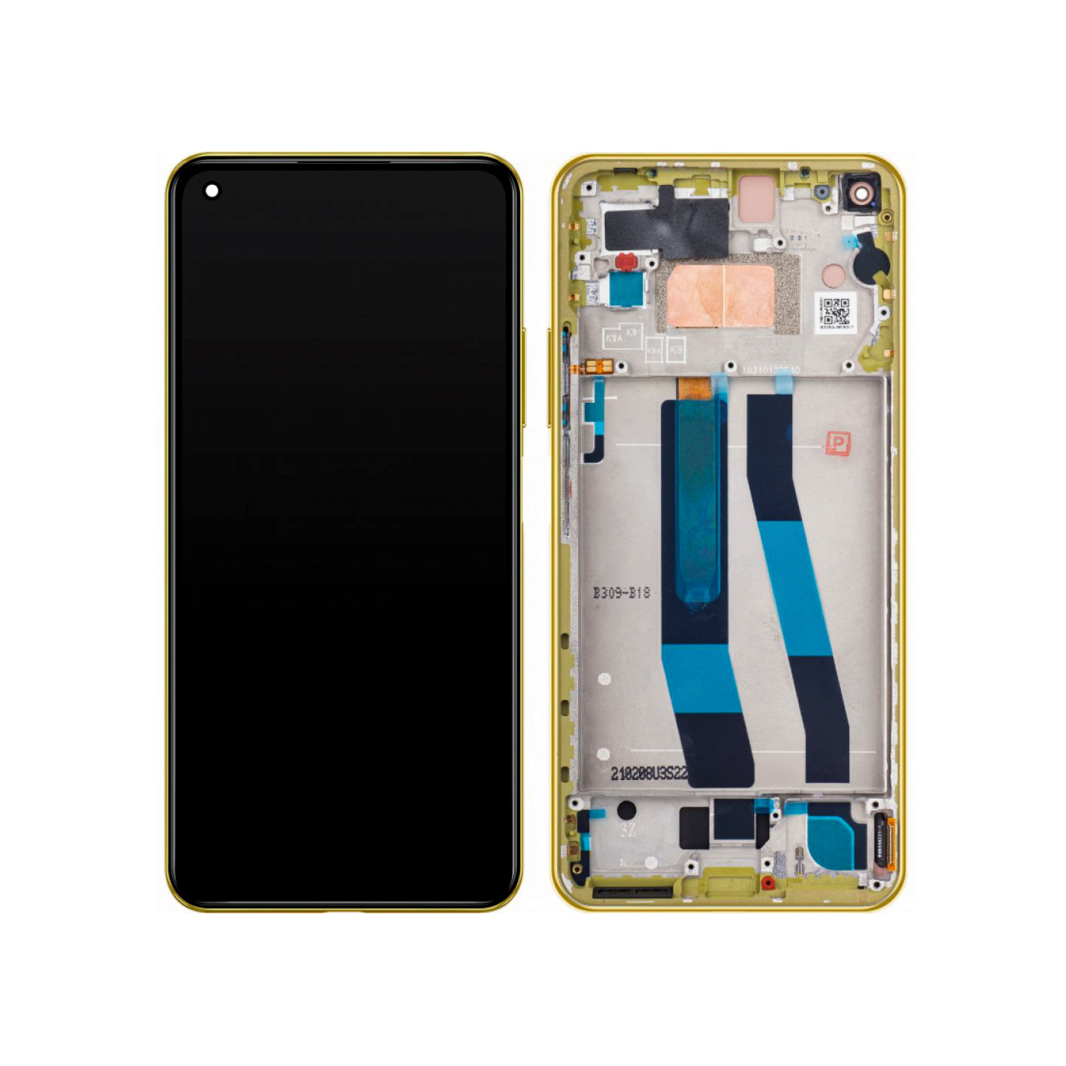 Display complet Xiaomi Mi 11 Lite 5G Yellow Service Pack