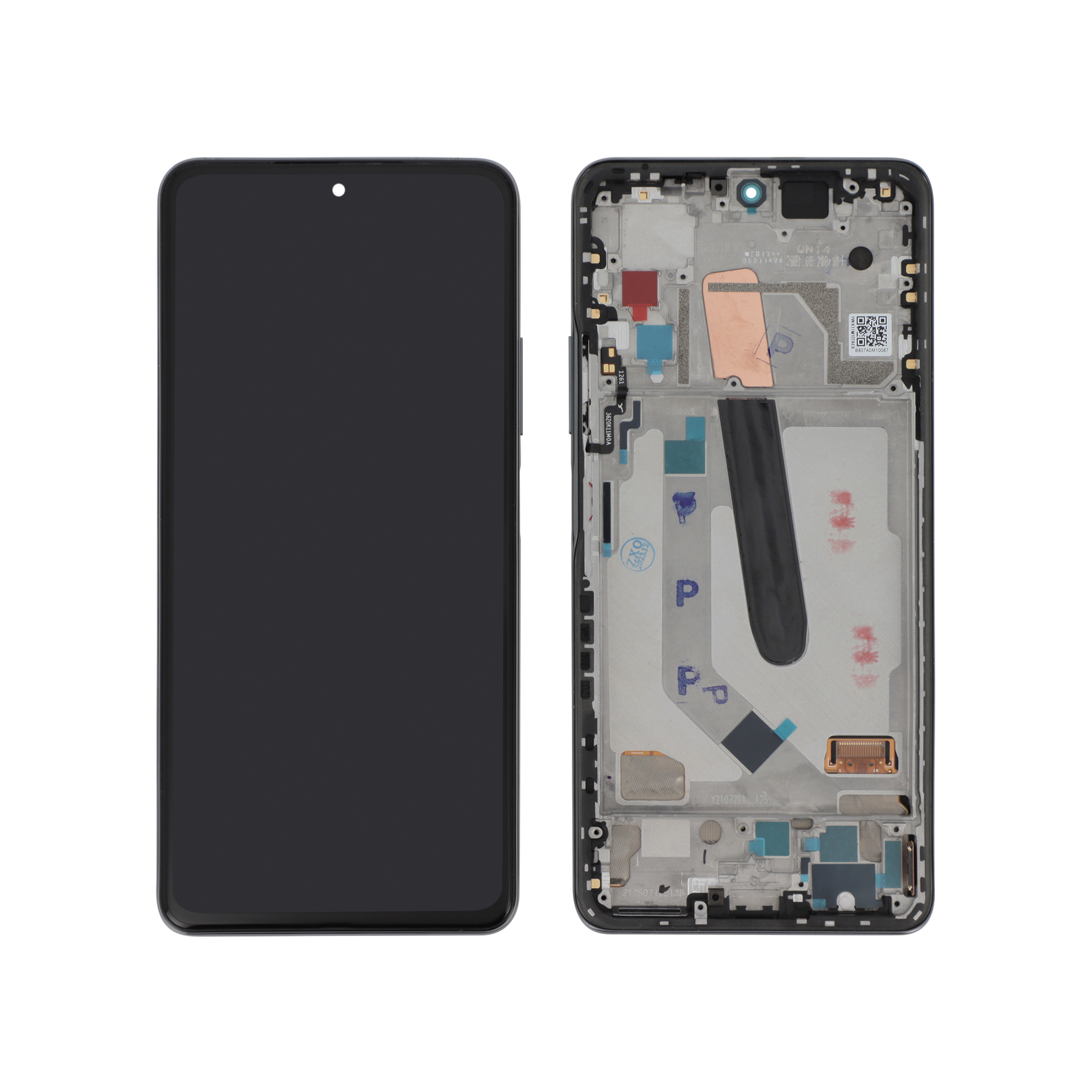 Display complet cu ramă Xiaomi Mi 11i 5G Black Reconditionat