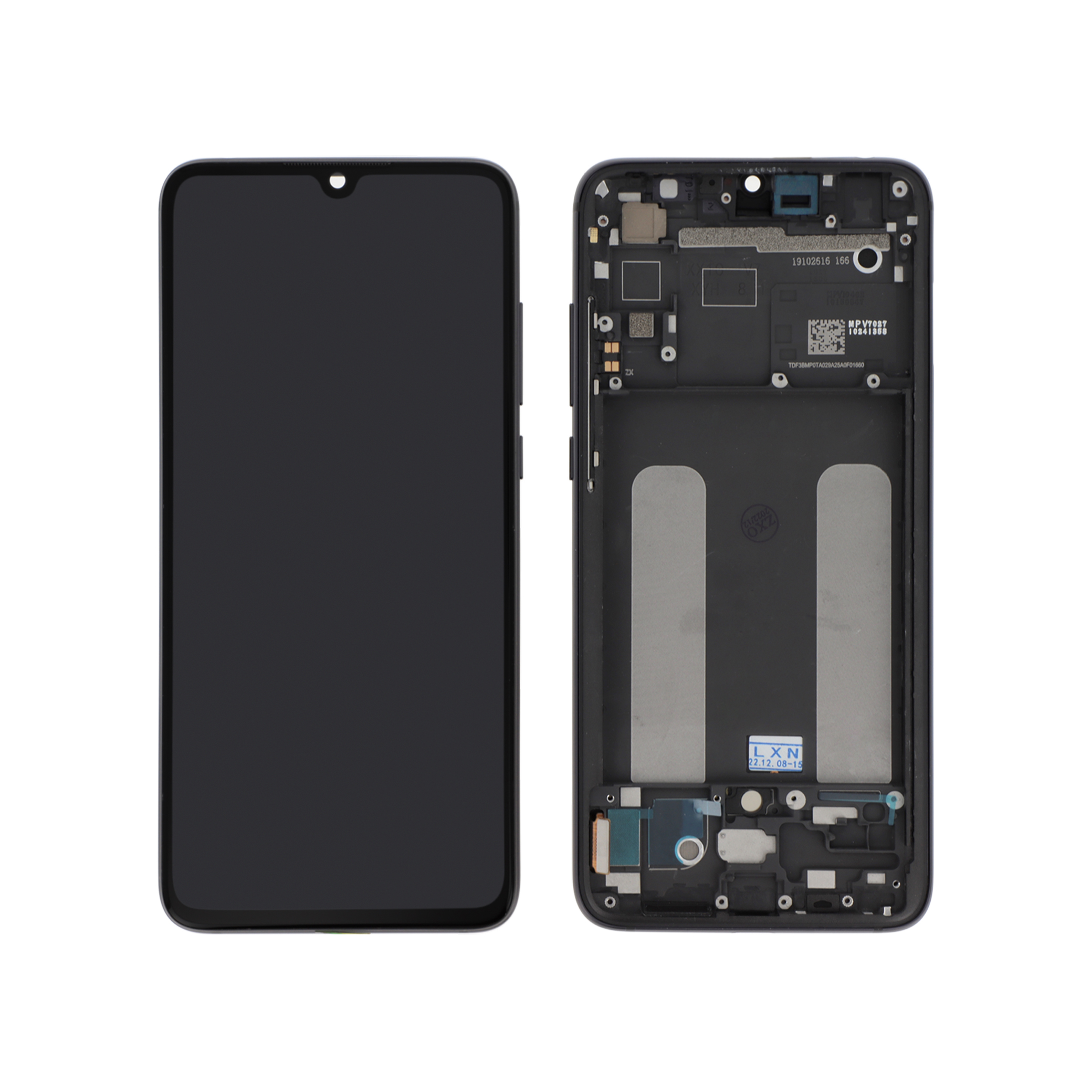 Display complet cu rama Xiaomi Mi 9 Lite Negru Compatibil