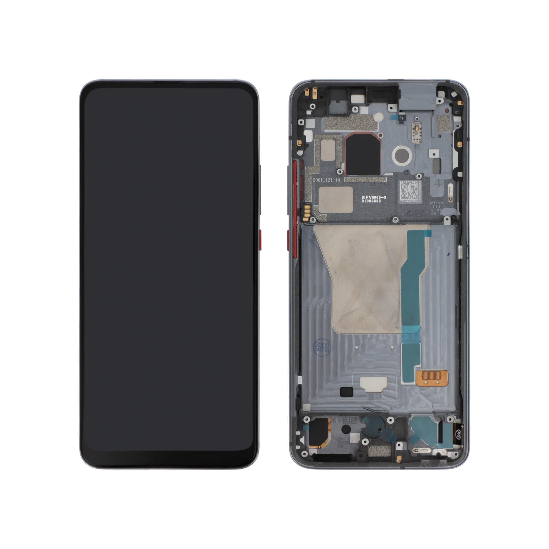 Display complet TFT cu ramă Poco F2 Pro, Negru, Compatibil