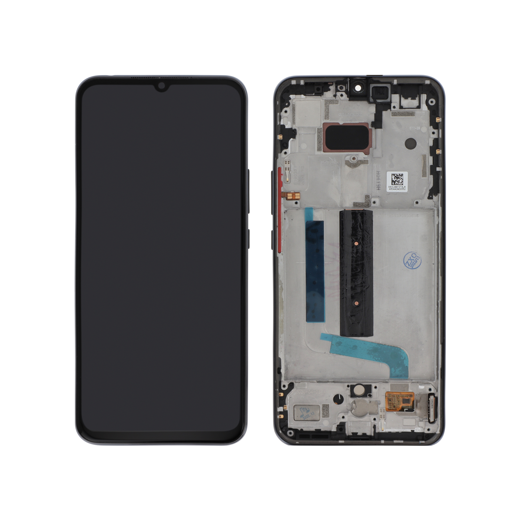 Display complet cu ramă Reconditionat Xiaomi Mi 10 Lite 5G Gri