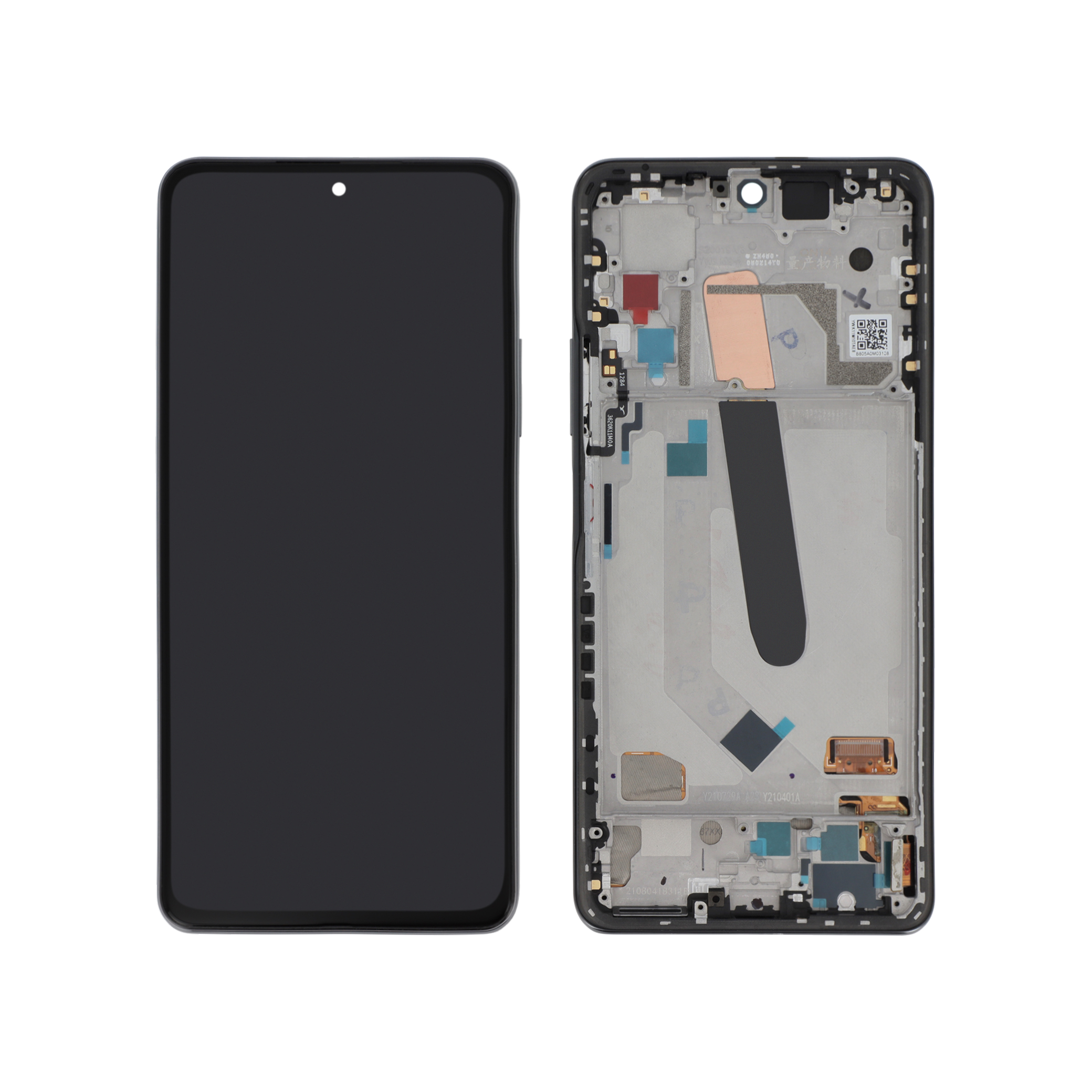 Display complet cu ramă Poco F3 Black Reconditionat