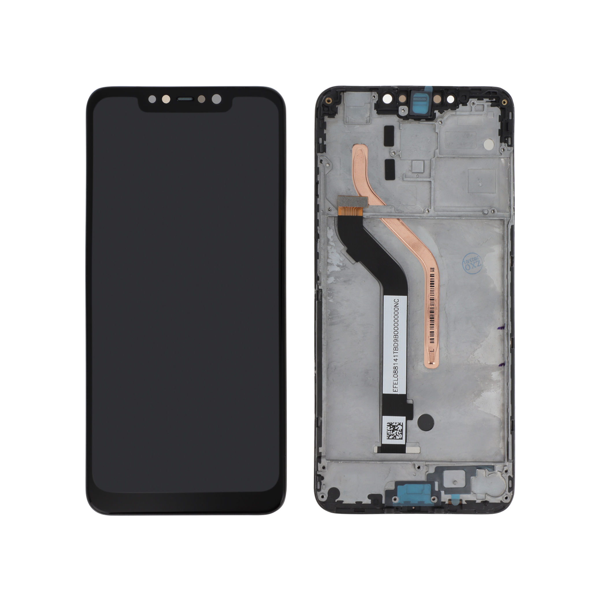 Display complet cu rama Pocophone F1 Negru Compatibil