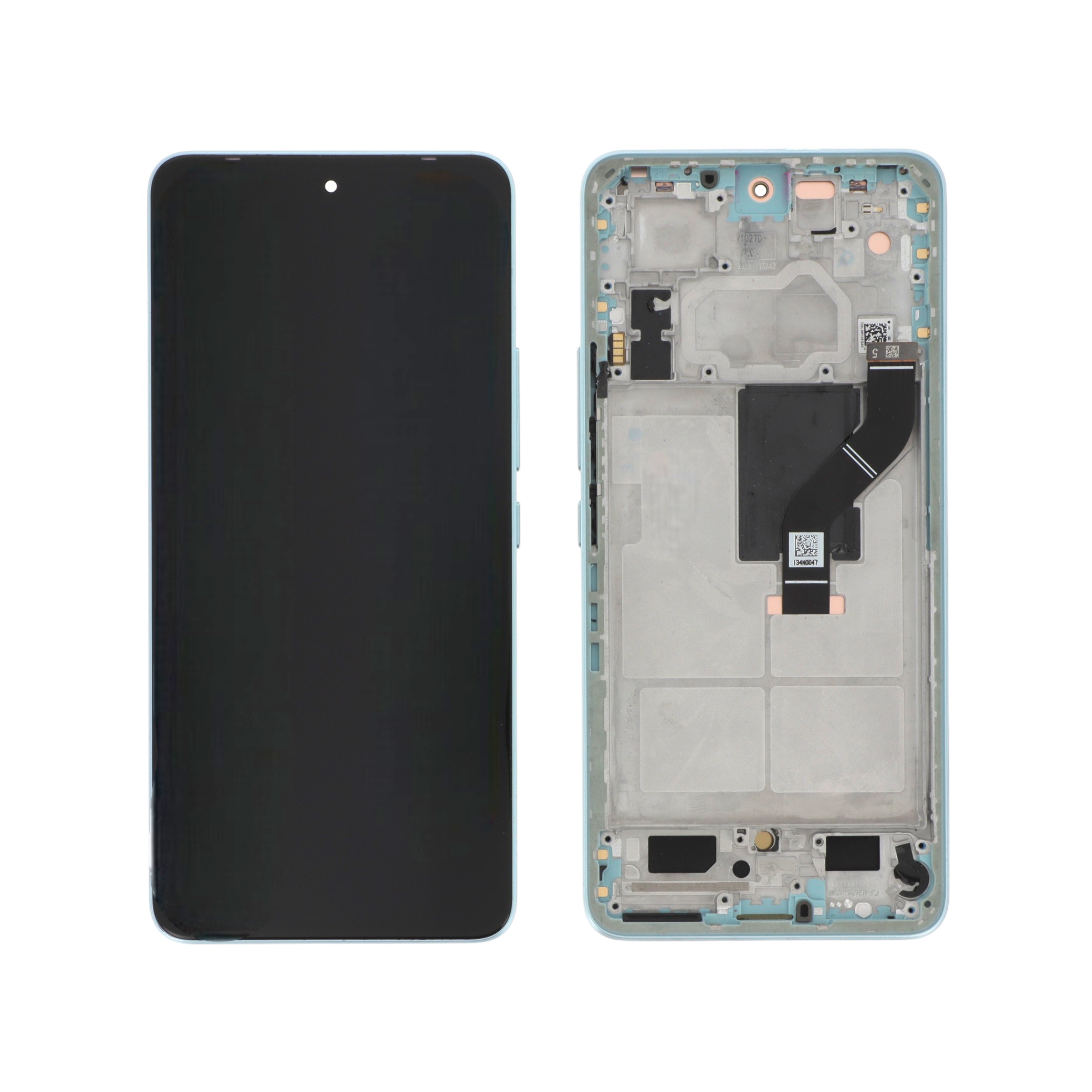 Display complet Xiaomi 12 Lite verde cu ramă Reconditionat