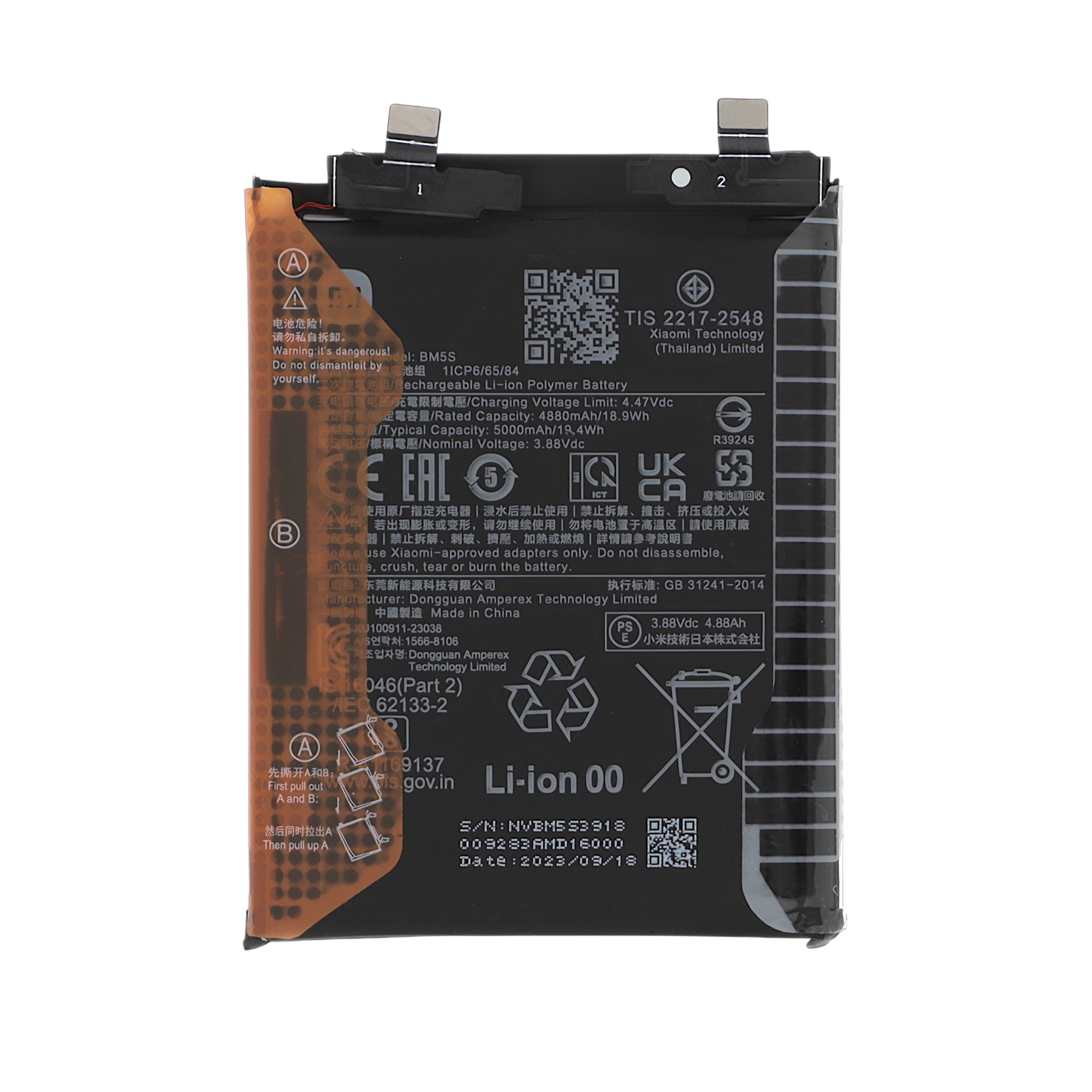 Baterie BM5S Xiaomi 13T Pro / Redmi K60 Service Pack