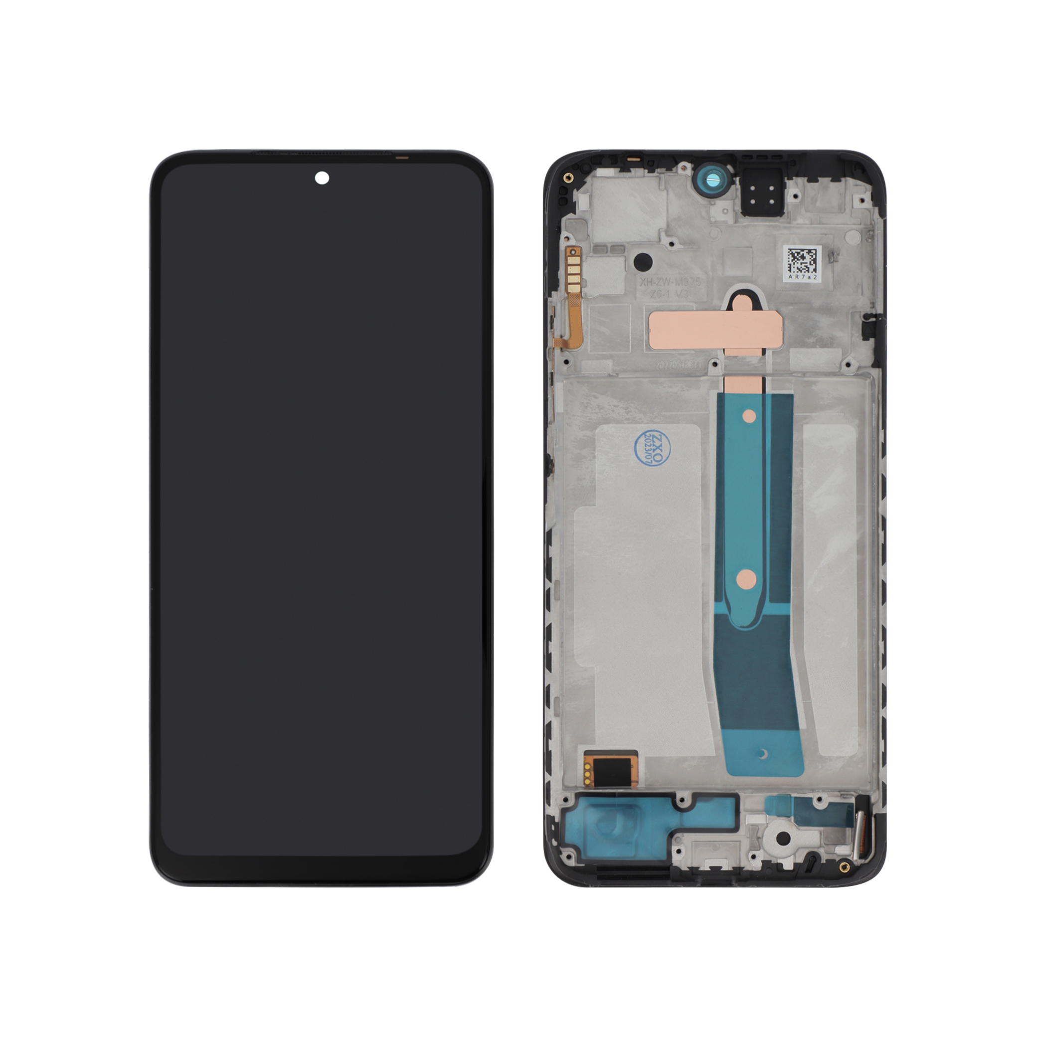 Display TFT complet cu rama Xiaomi Redmi Note 11S Graphite Gray Compatibil