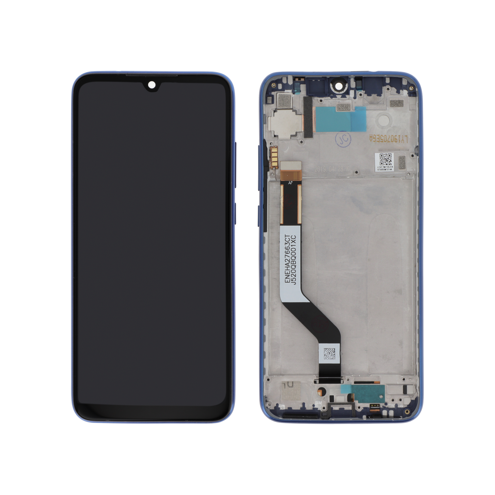 Display cu ramă Redmi Note 7 Albastru Compatibil