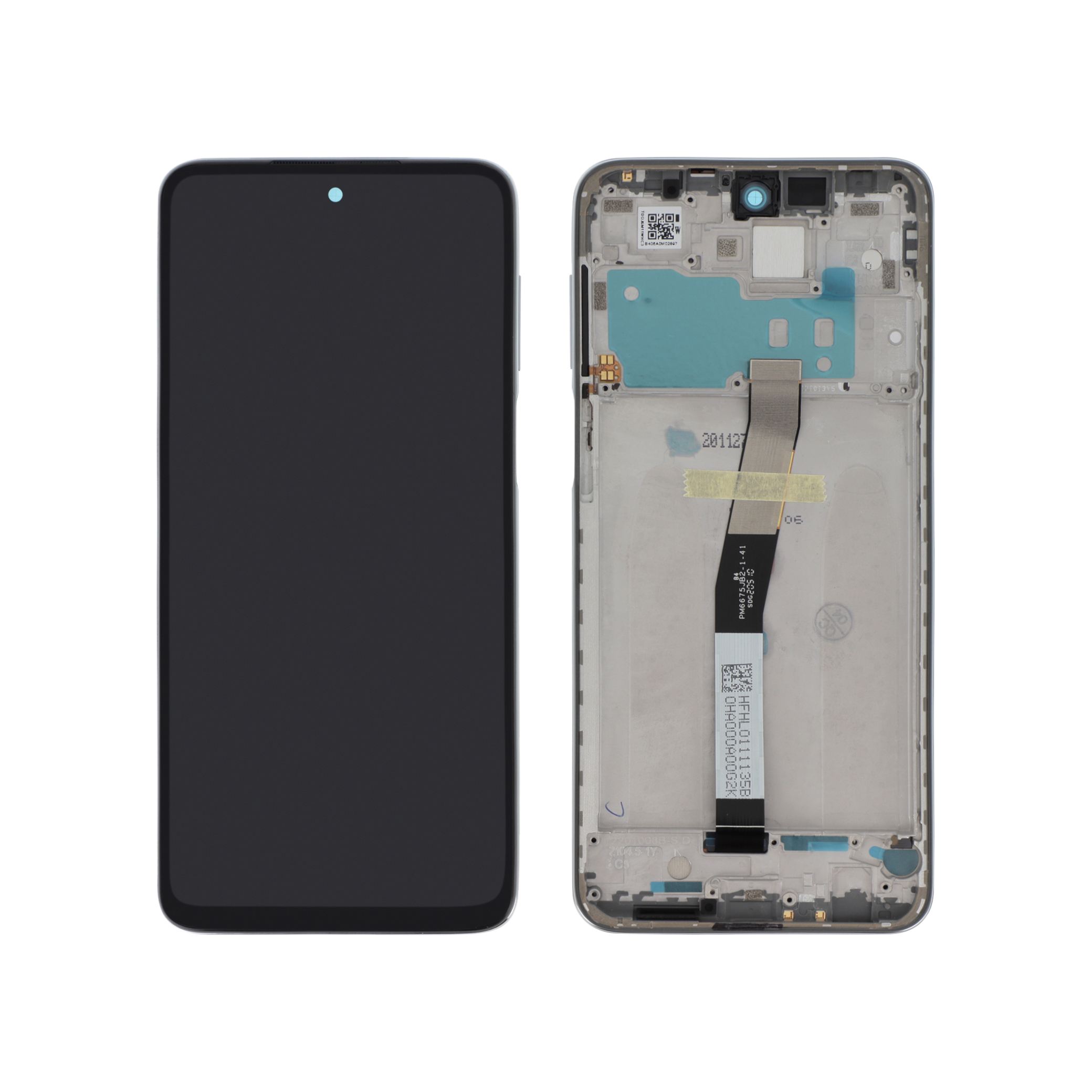 Display complet Xiaomi Redmi Note 9S Alb Service Pack