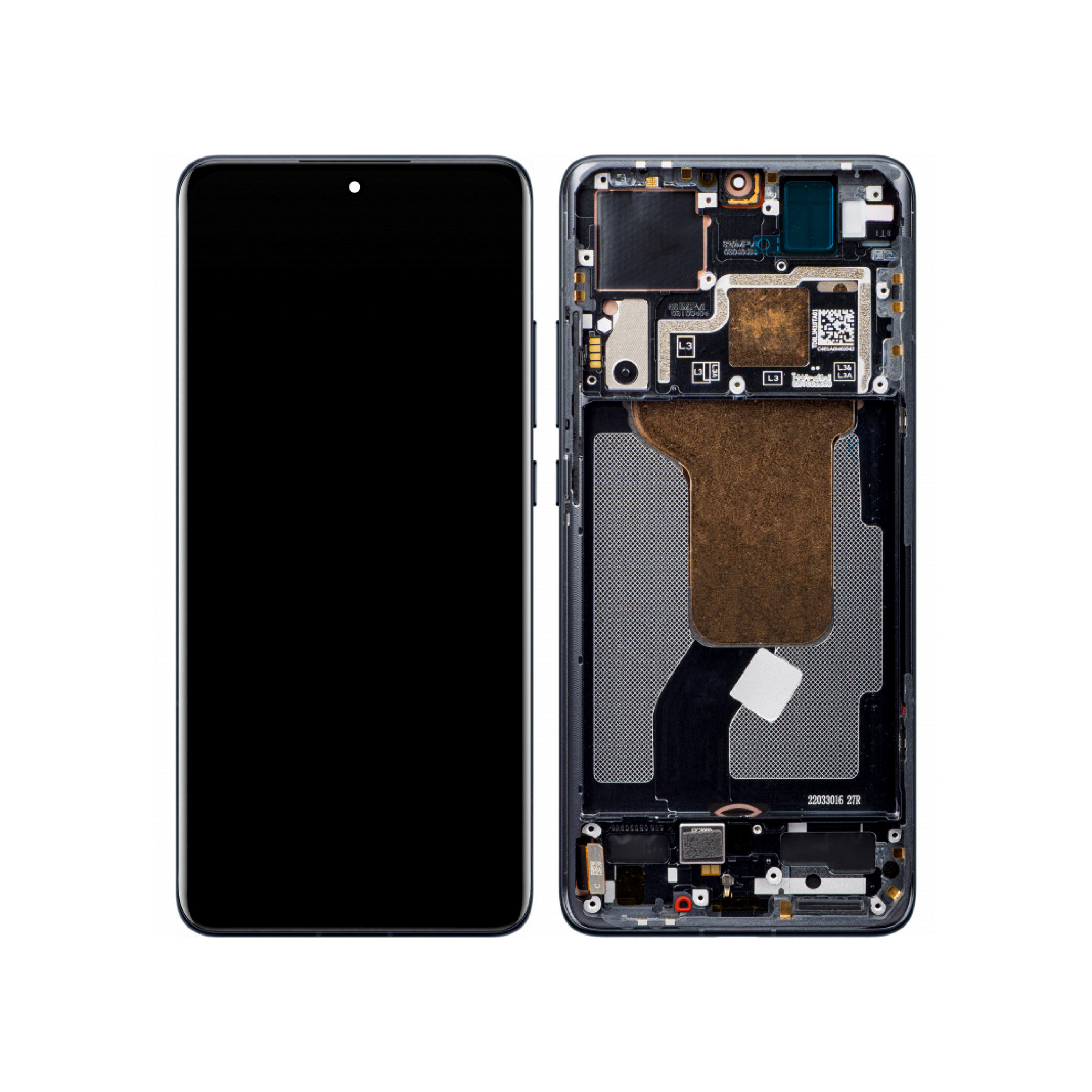 Display complet Xiaomi 12 / 12X Negru Service Pack