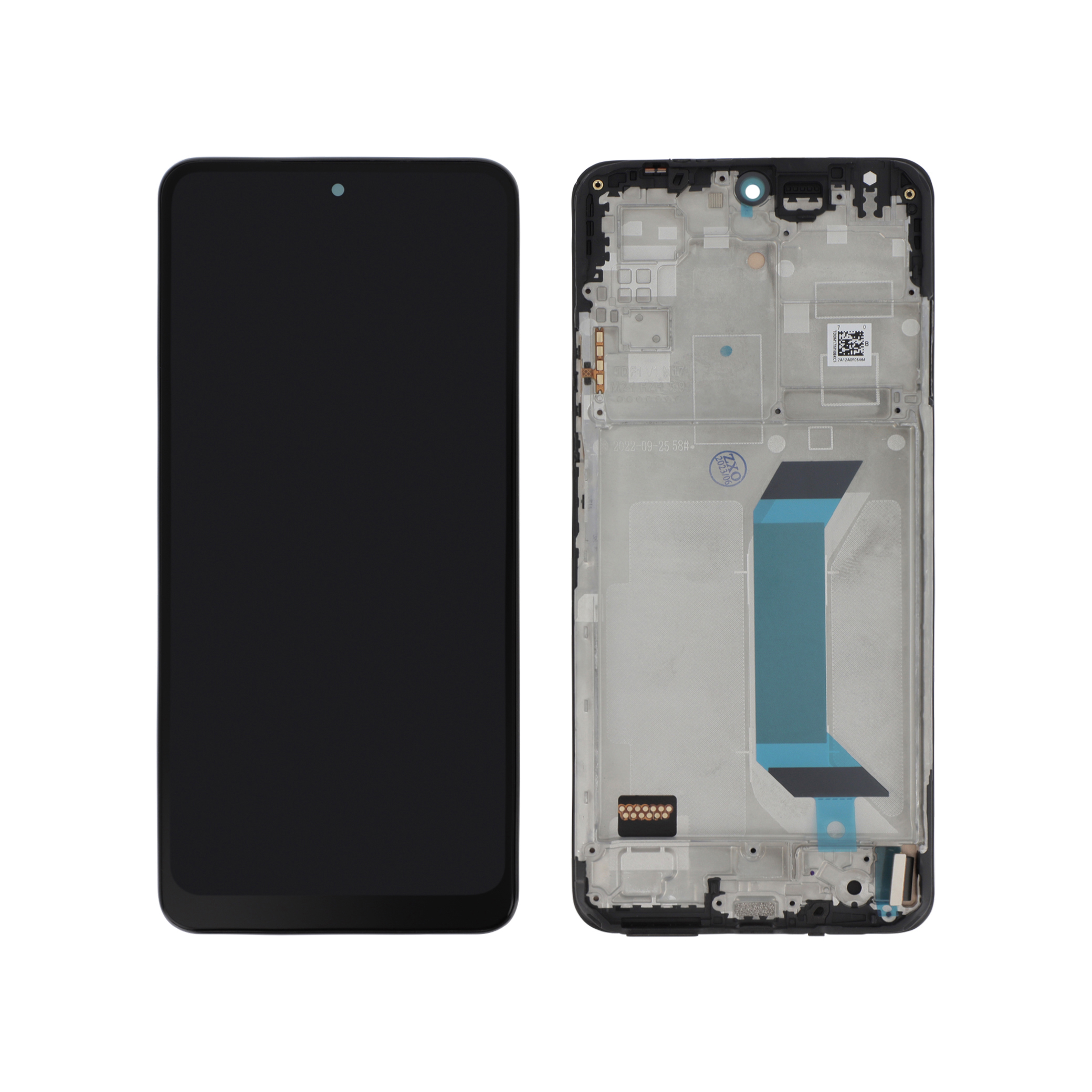 Display complet TFT cu ramă Redmi Note 12 5G, Negru, Compatibil