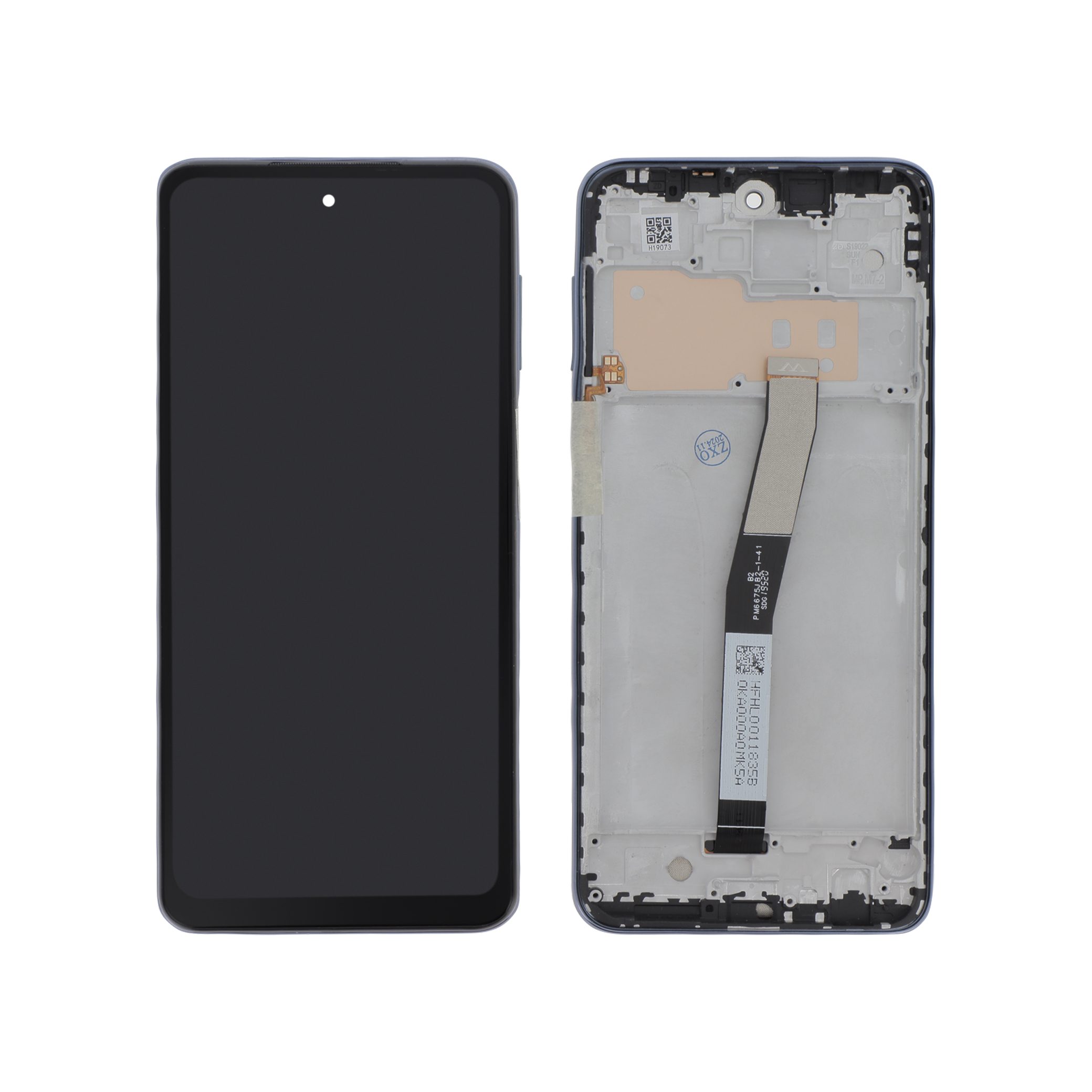 Display complet cu rama Xiaomi Redmi Note 9 Pro Negru Reconditionat