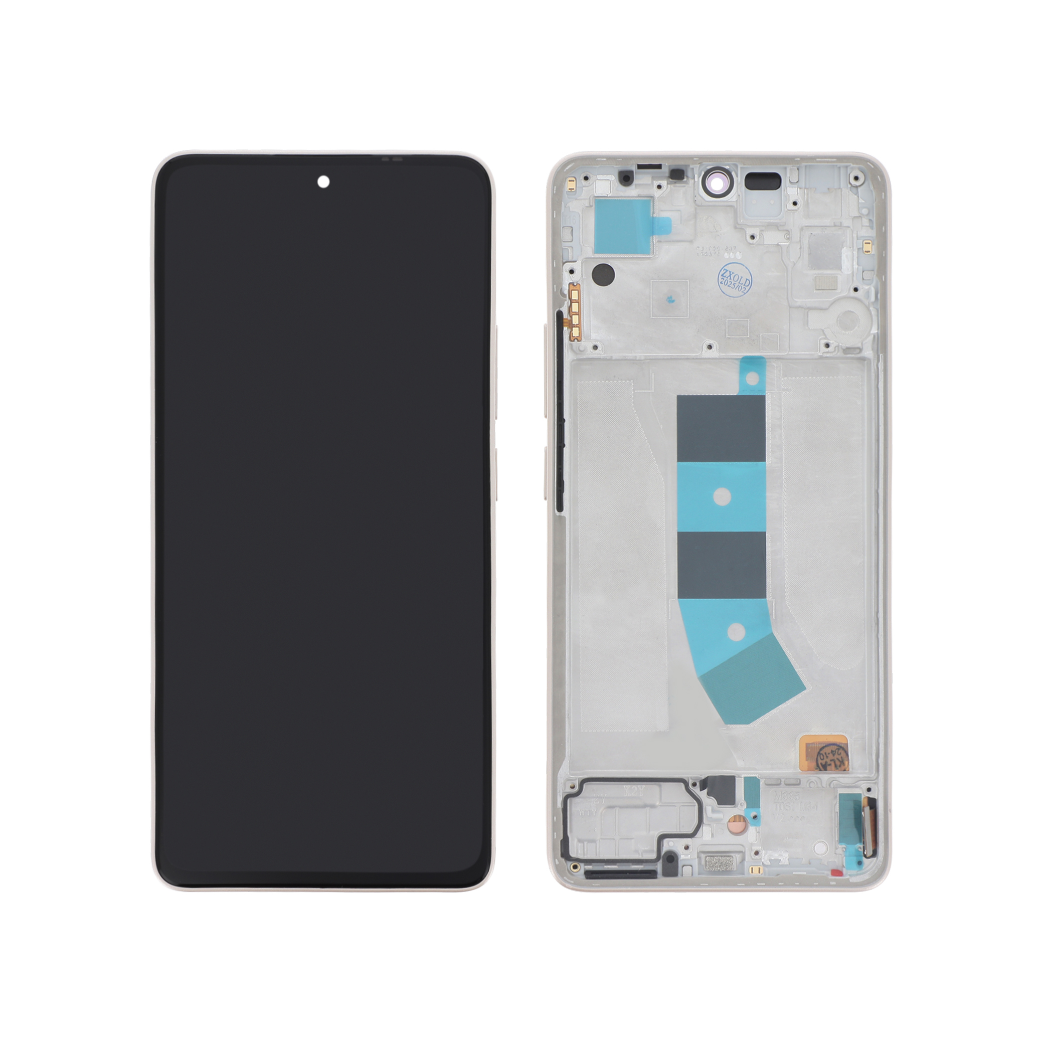 Display complet OLED Xiaomi Redmi Note 13 4G galben cu rama