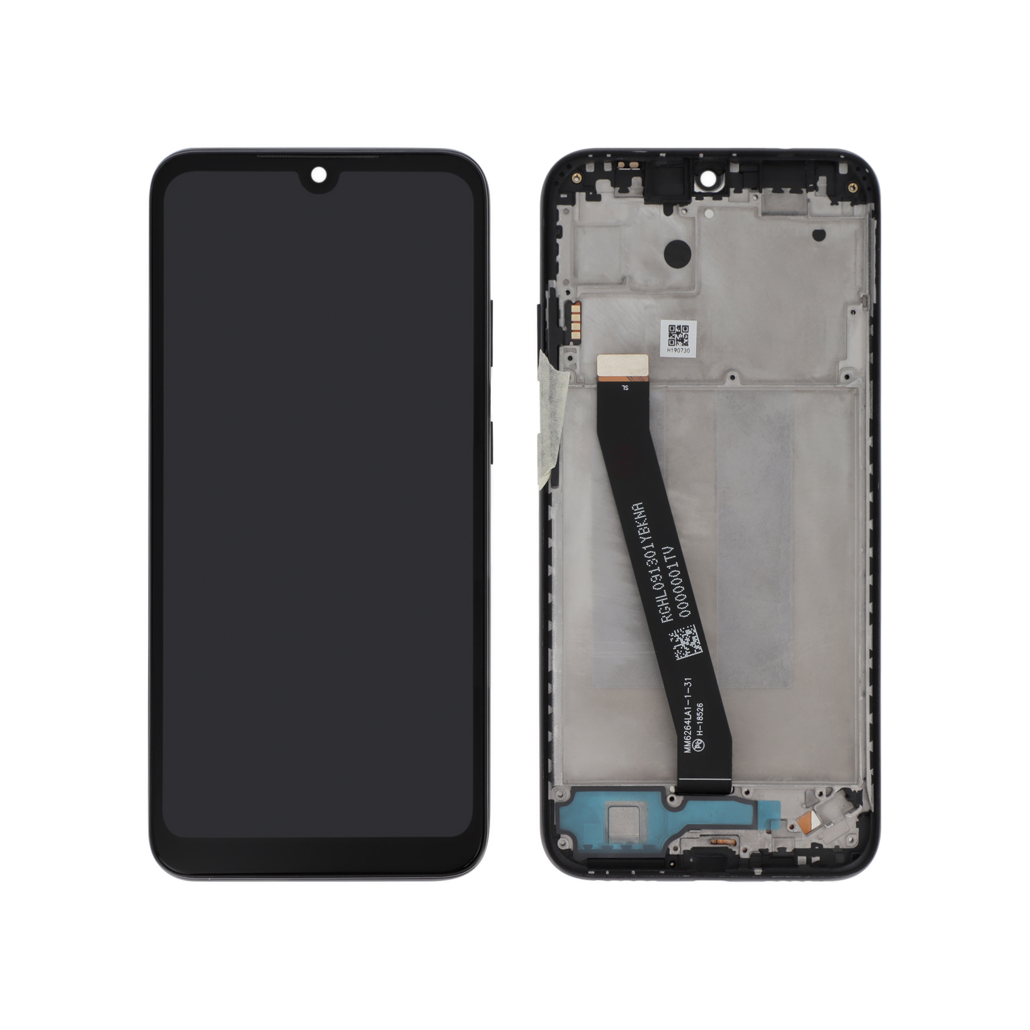 Display complet cu ramă Xiaomi Redmi 7 Negru Compatibil