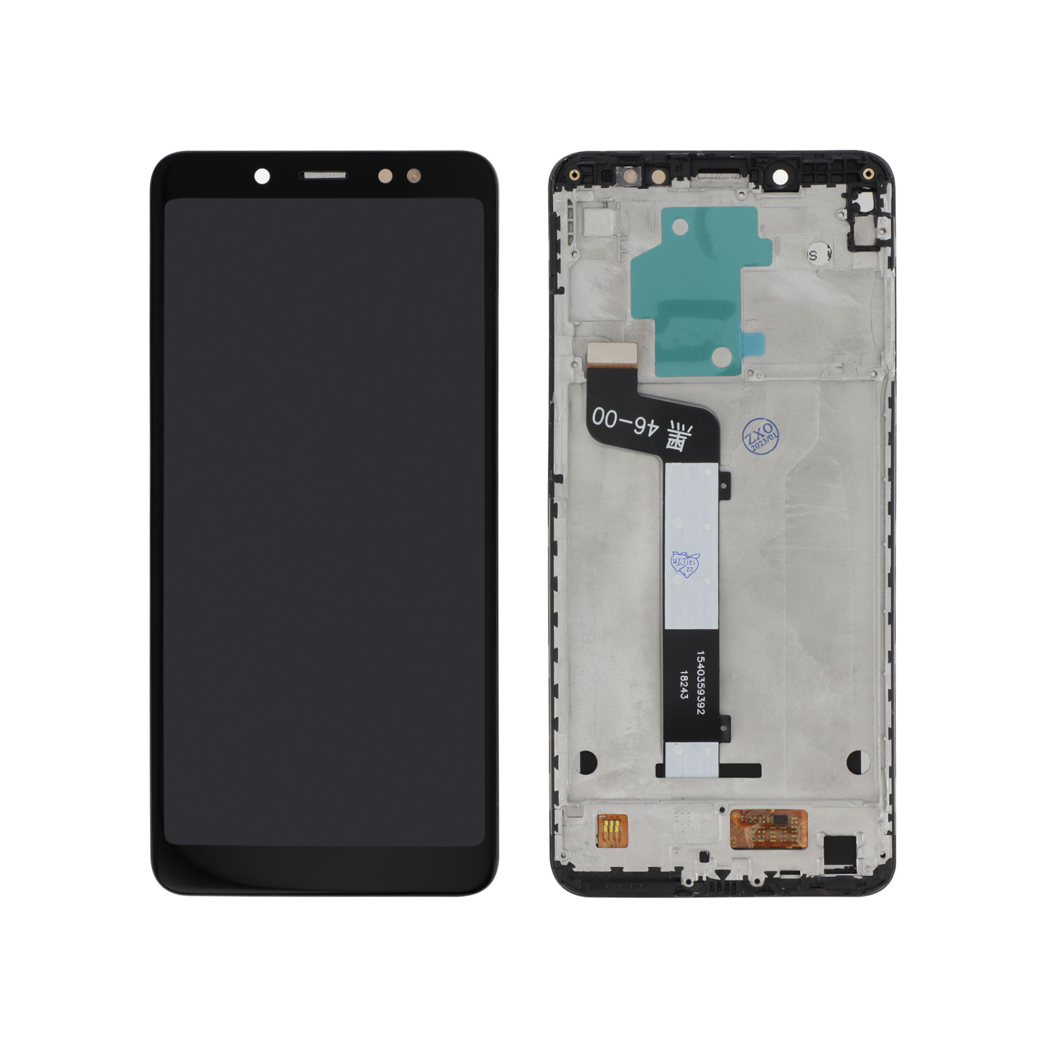 Display complet cu ramă Xiaomi Redmi Note 5 Negru Compatibil