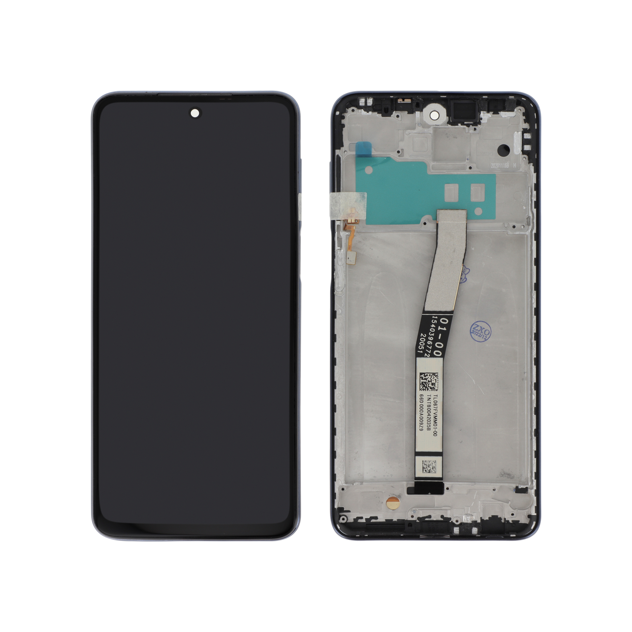 Display complet Reconditionat Xiaomi Redmi Note 9S Gri cu ramă