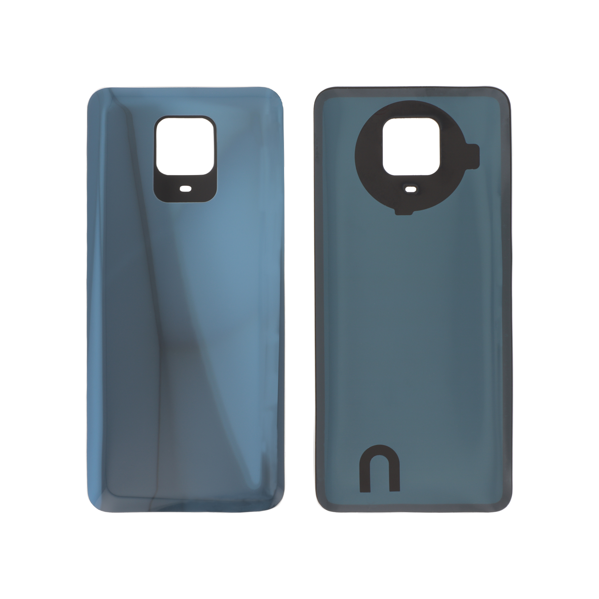 Capac spate Gray Xiaomi Redmi Note 9 Pro, fara logo, compatibil