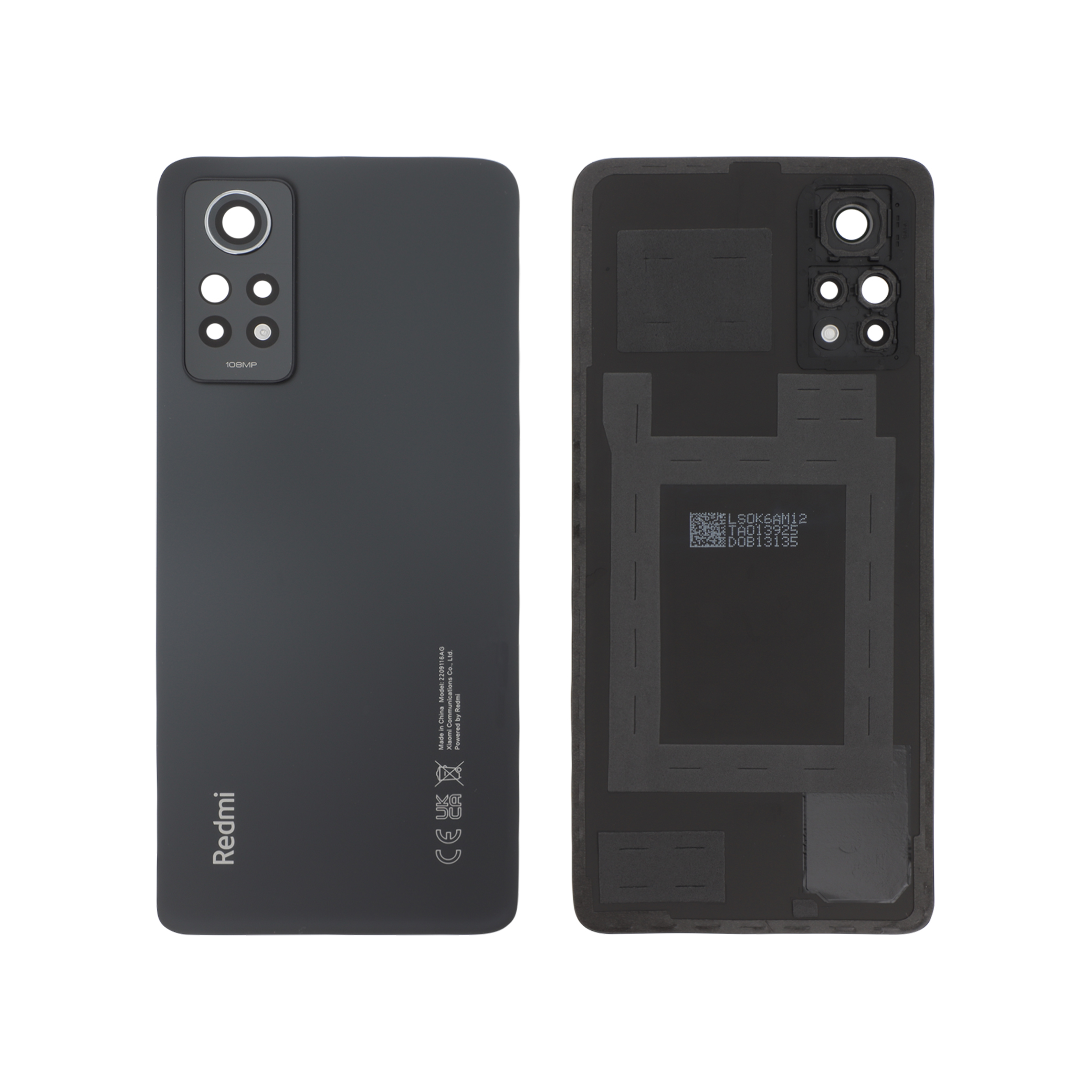 Capac spate Graphite Gray Xiaomi Redmi Note 12 Pro 4G Service Pack